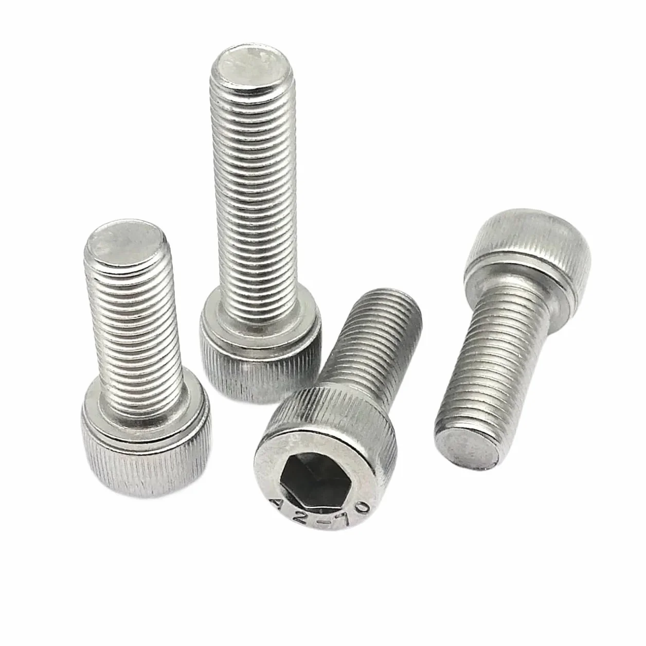Pernos Allen Tornillo Allen Tornillo Allen 1/5/10 Uds hilo fino M3 M4 M5 M6 M8 M10 M12 304 A2 hexagonal Allen de acero inoxidable tapa hexagonal cabeza tornillo longitud 4-100mm(1pc M12 Pitch 1.25,45m