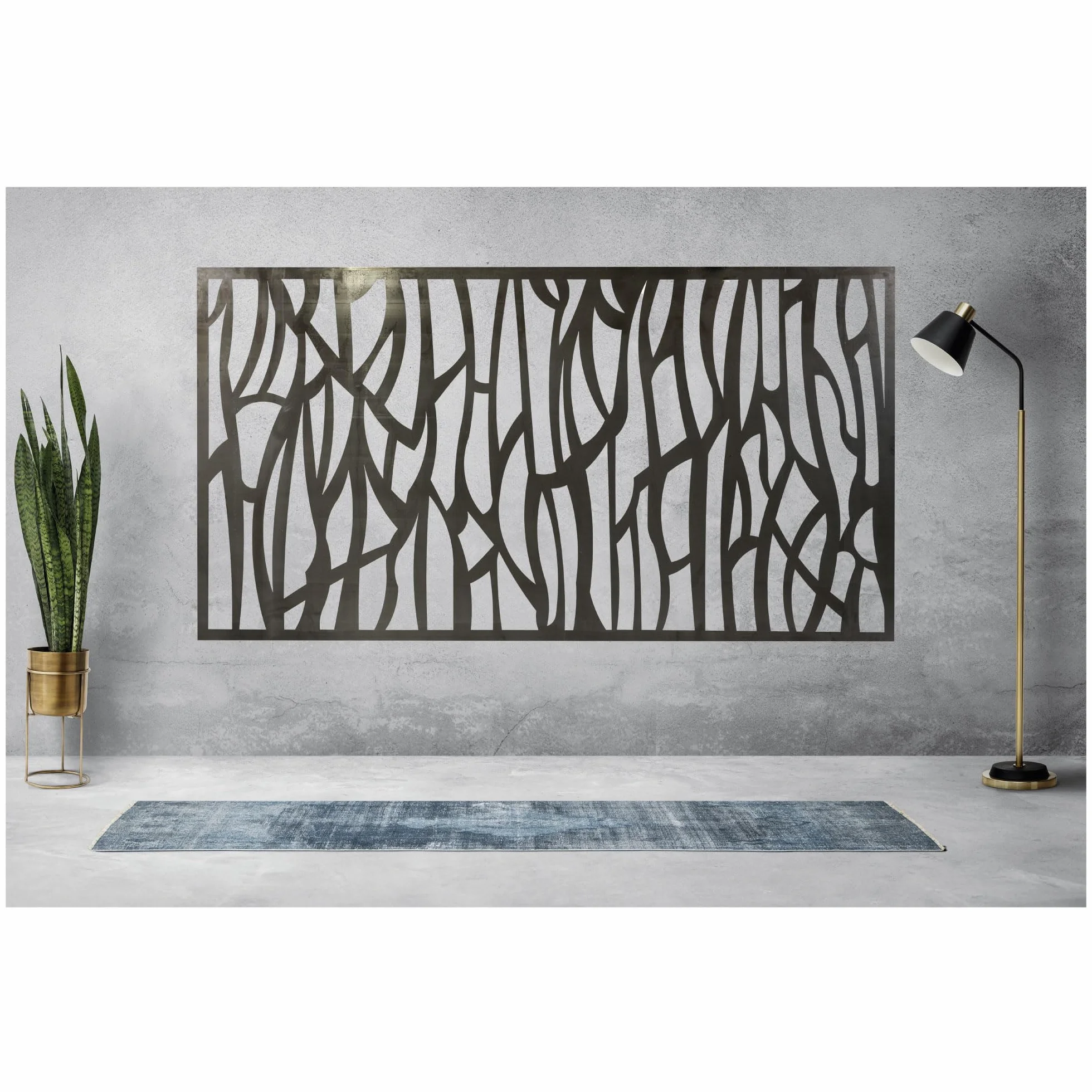 Chapa Perforada Decorativa Hierro 2000x1000 mm Panel Metálico Mod. 31