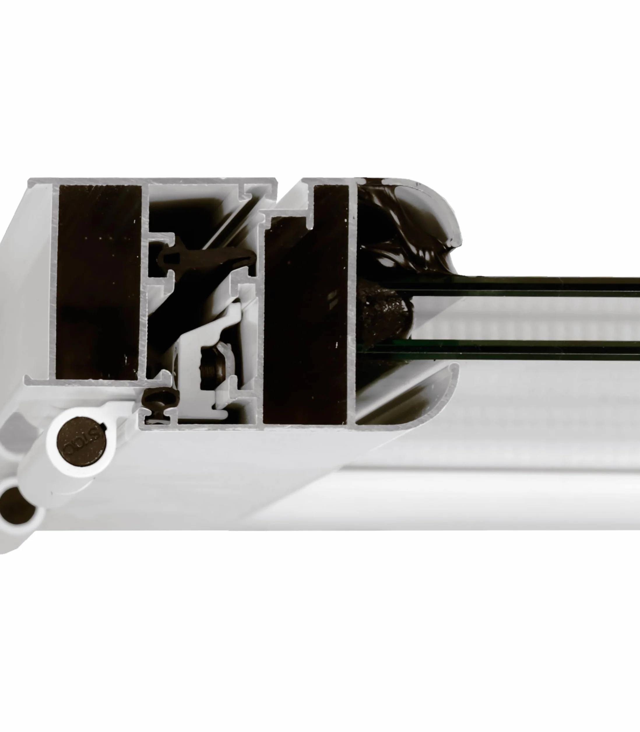 Ventanastock Ventana Aluminio 500x600 Practicable Izquierda 1 hoja carglass (Climalit Mate)