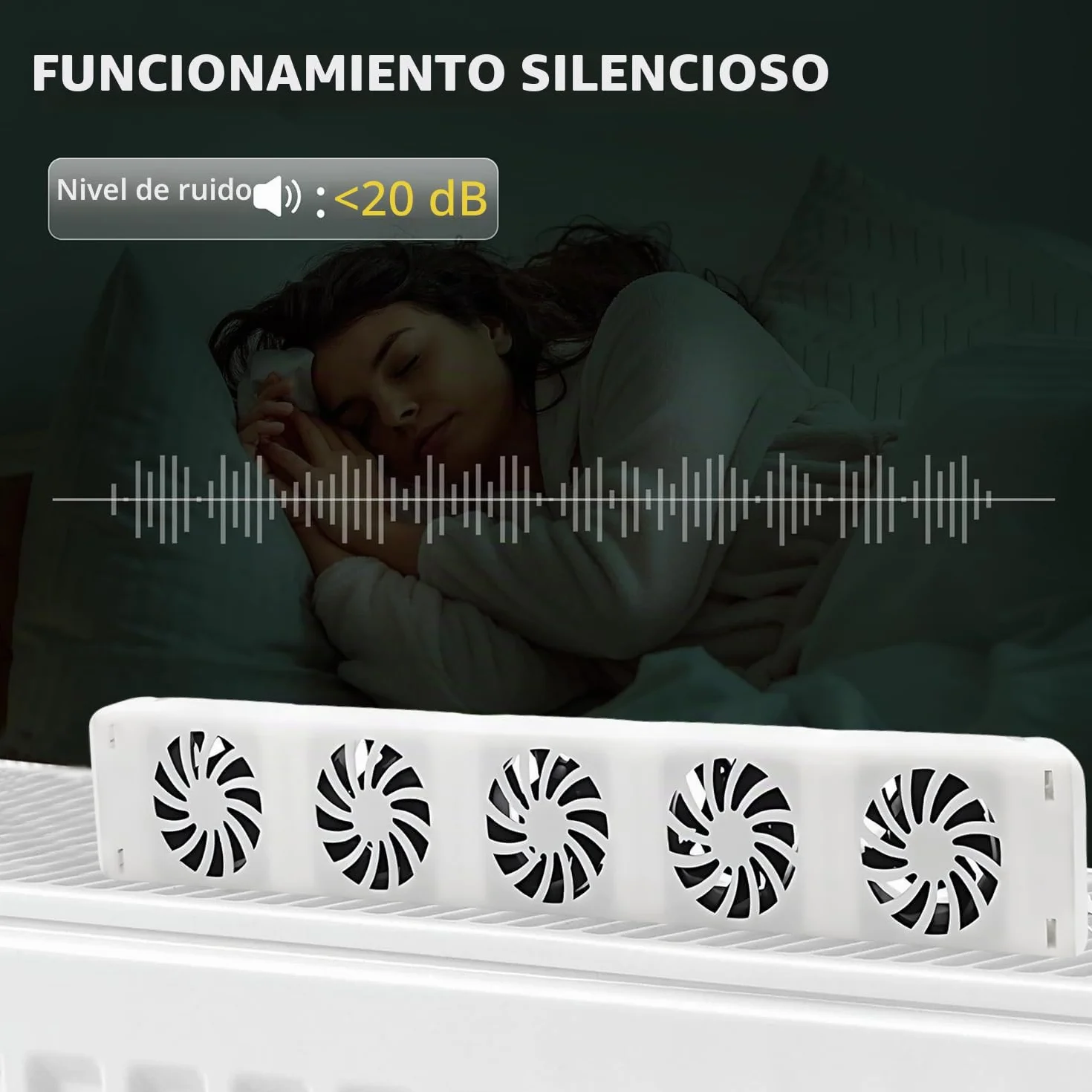 Radiador, ventilador, monoconjunto, radiador, ventilador 5.0, ventilador de calefacción, ventilador de calefacción inteligente para calefacción y sub-calefacción, funcionamiento silencioso, para