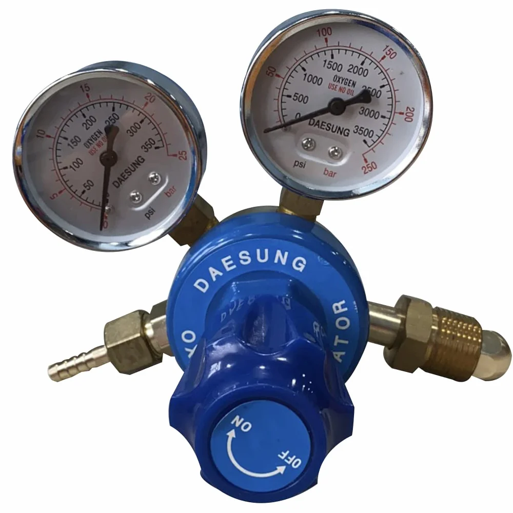 Reductor de presión de oxígeno Reductor de doble medida reductor Reductor de presión de oxígeno Regulador de presión de soldadura Medidor de flujo de gas Reducción de herramientas de guage