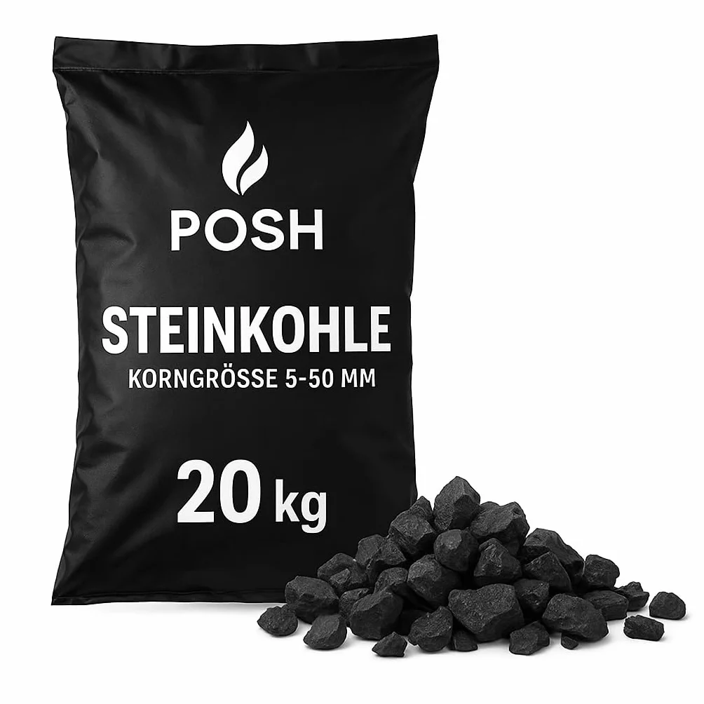 Carbón fino 5-50 mm 20 kg combustible para hornos calderas y instalaciones de combustible sólido