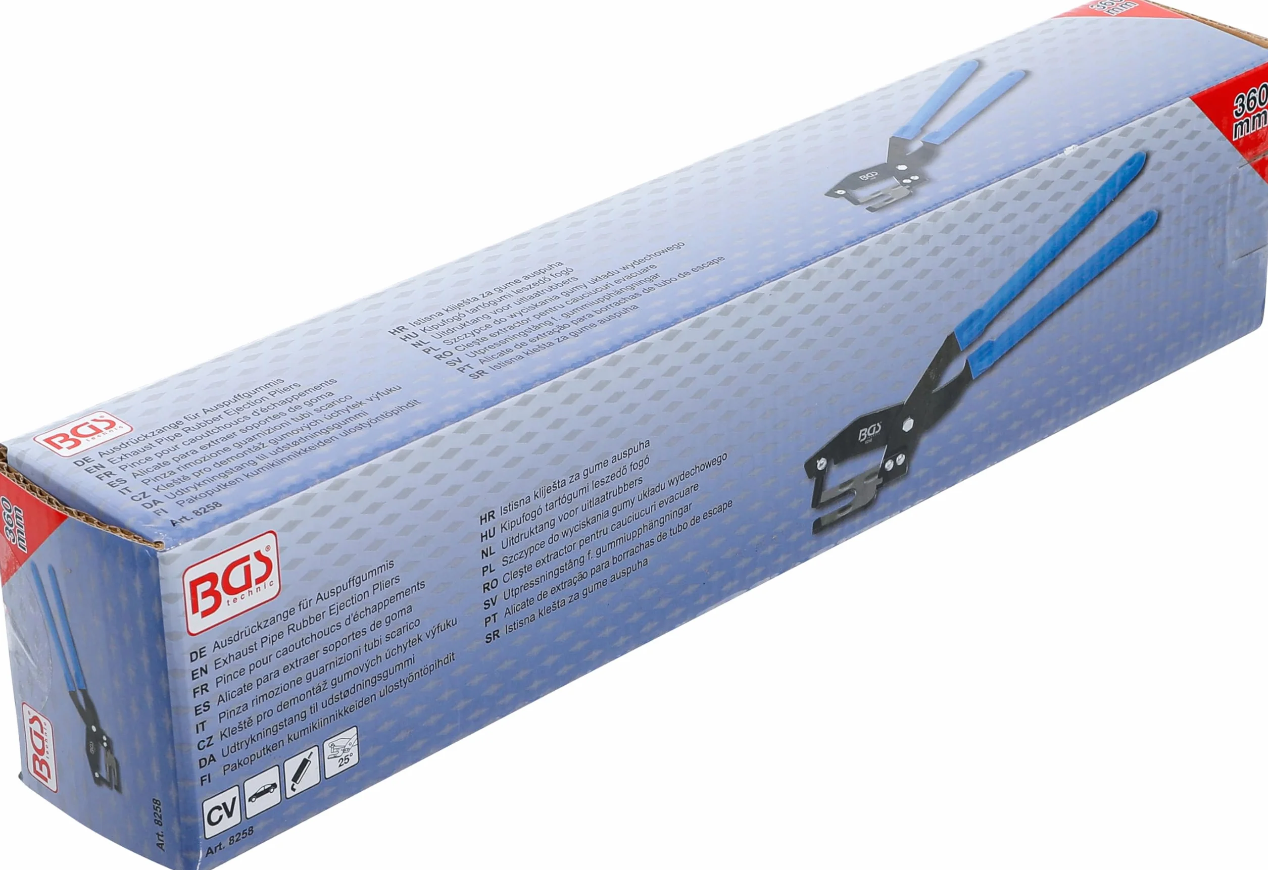 BGS 8258 | Alicate para extraer soportes de goma | 360 mm