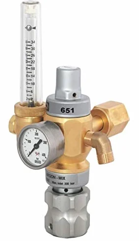 HARRIS-651-30L-AR Caudalímetro regulador de dos etapas con economizador de gas