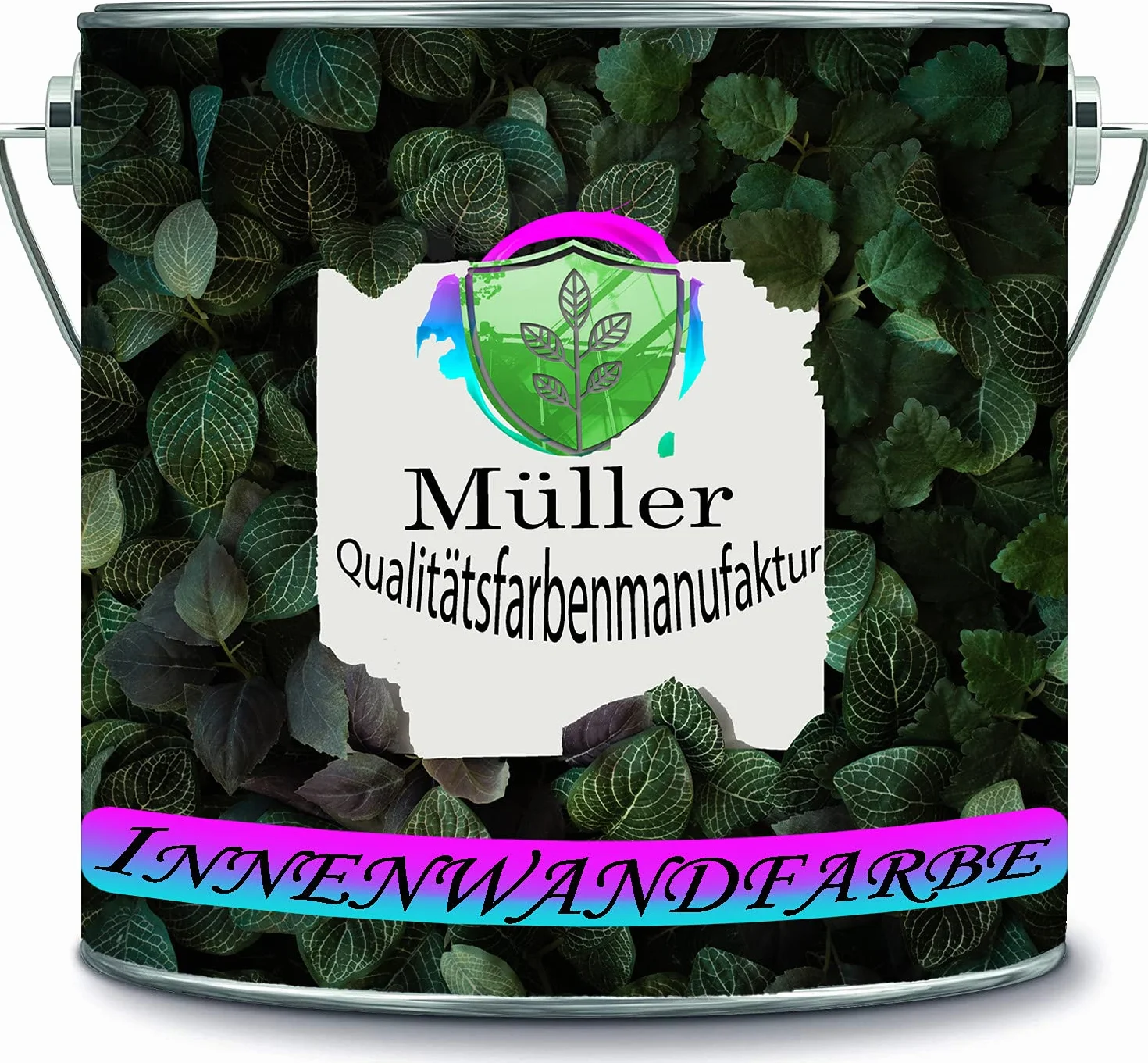Pintura para paredes interiores multicolores, alta opacidad, sin disolventes, 1 capa opaca (2 L), color amarillo