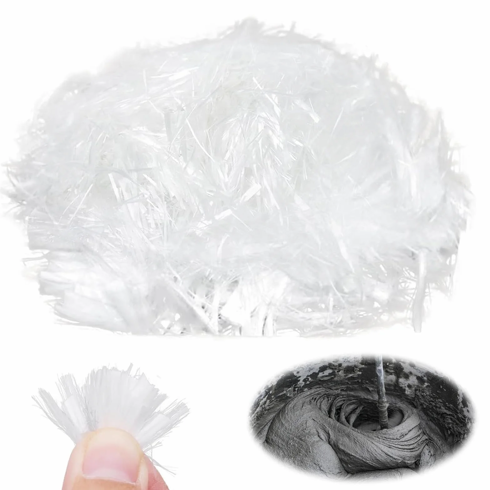 900 g de fibra de polipropileno, 12 mm para hormigón, fibras de polímero, resistencia de refuerzo de fibras de polímero, evita la formación de grietas, reduce la contracción, homogénea, para hormigón