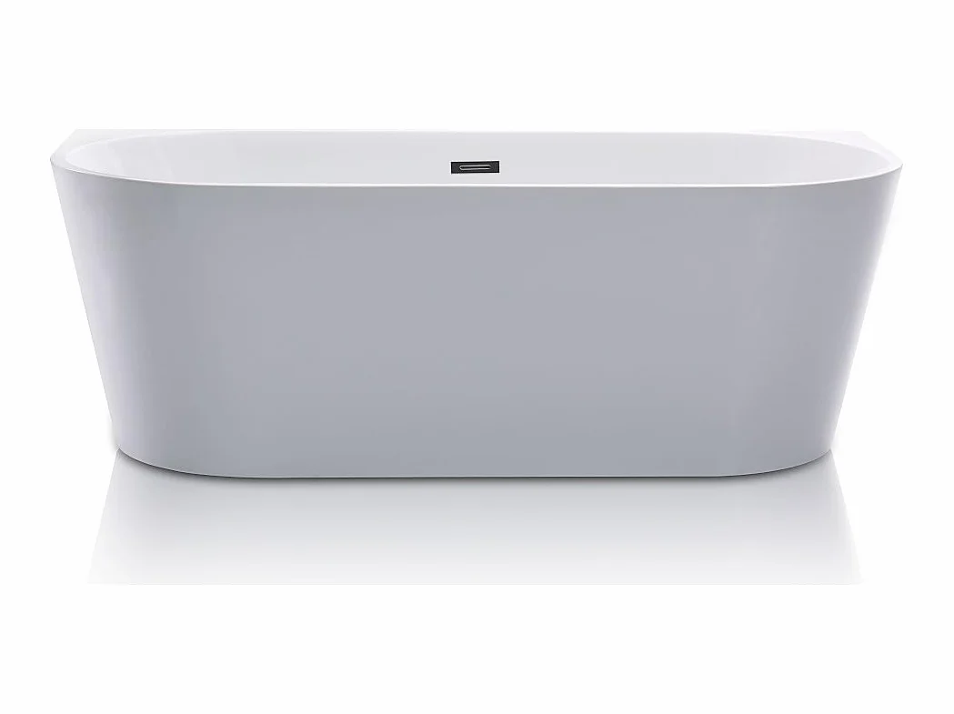 Vente-unique - Bañera islota - DIVINA - 245L - 170 x 75 x 58 cm - Blanca