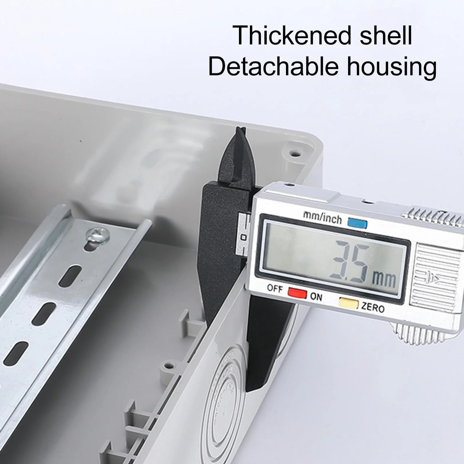 Buachois Caja de distribución eléctrica impermeable, caja de protección de plástico para exterior