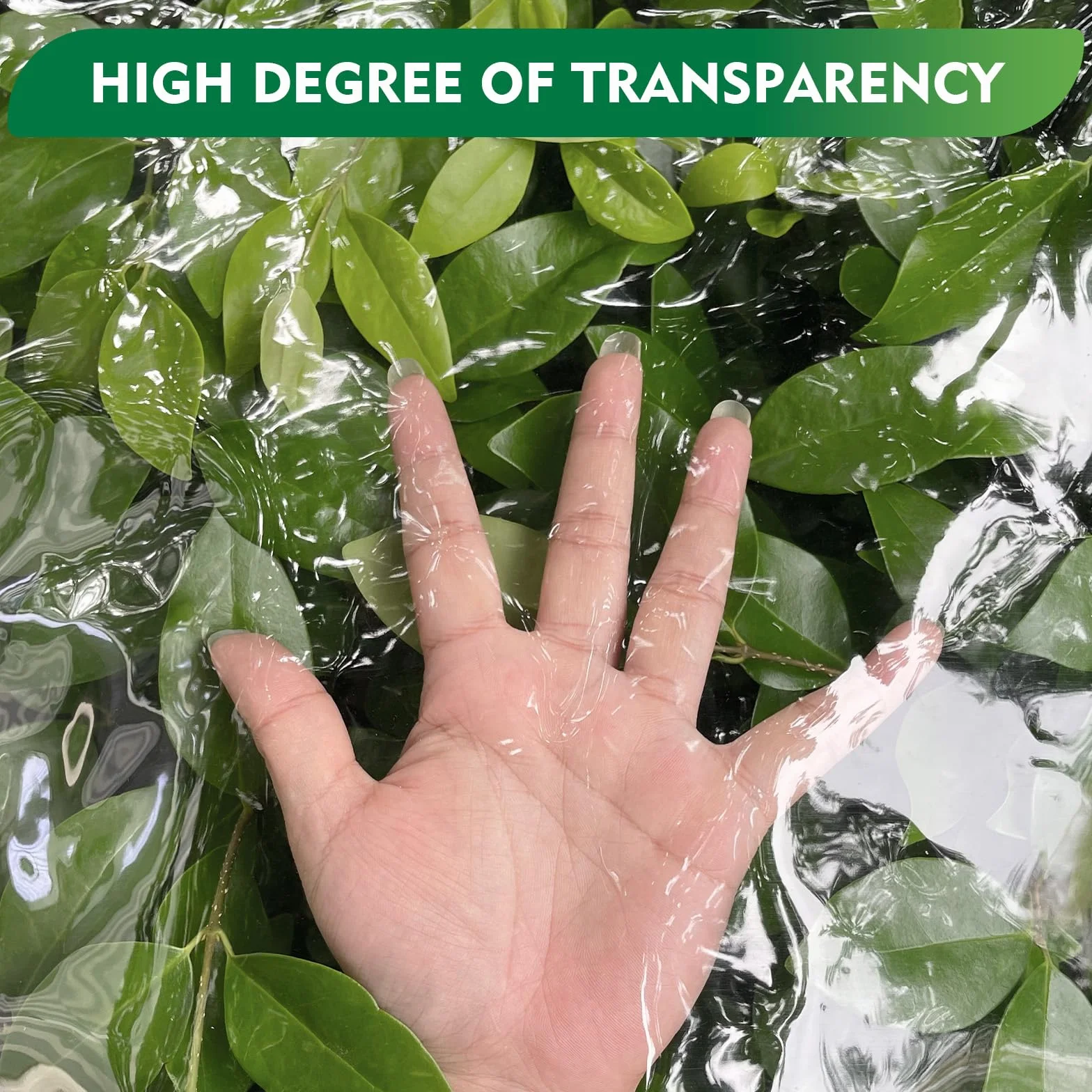 Dulepax Lona transparente impermeable resistente de 450 g/m² de PVC transparente con ojales, resistente al viento y a los desgarros para jardín, cenador, cerramiento de patio con bridas de cable (3x1m