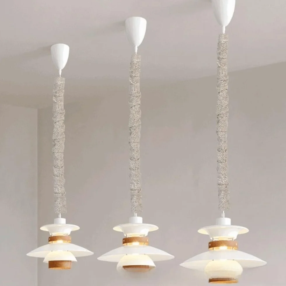 Paquete de 2 cubiertas de cadena de araña de tela de 6 pies, protector de cable eléctrico para colgar luces, cables de TV y barras de cortina, material de lino de algodón beige, decoración