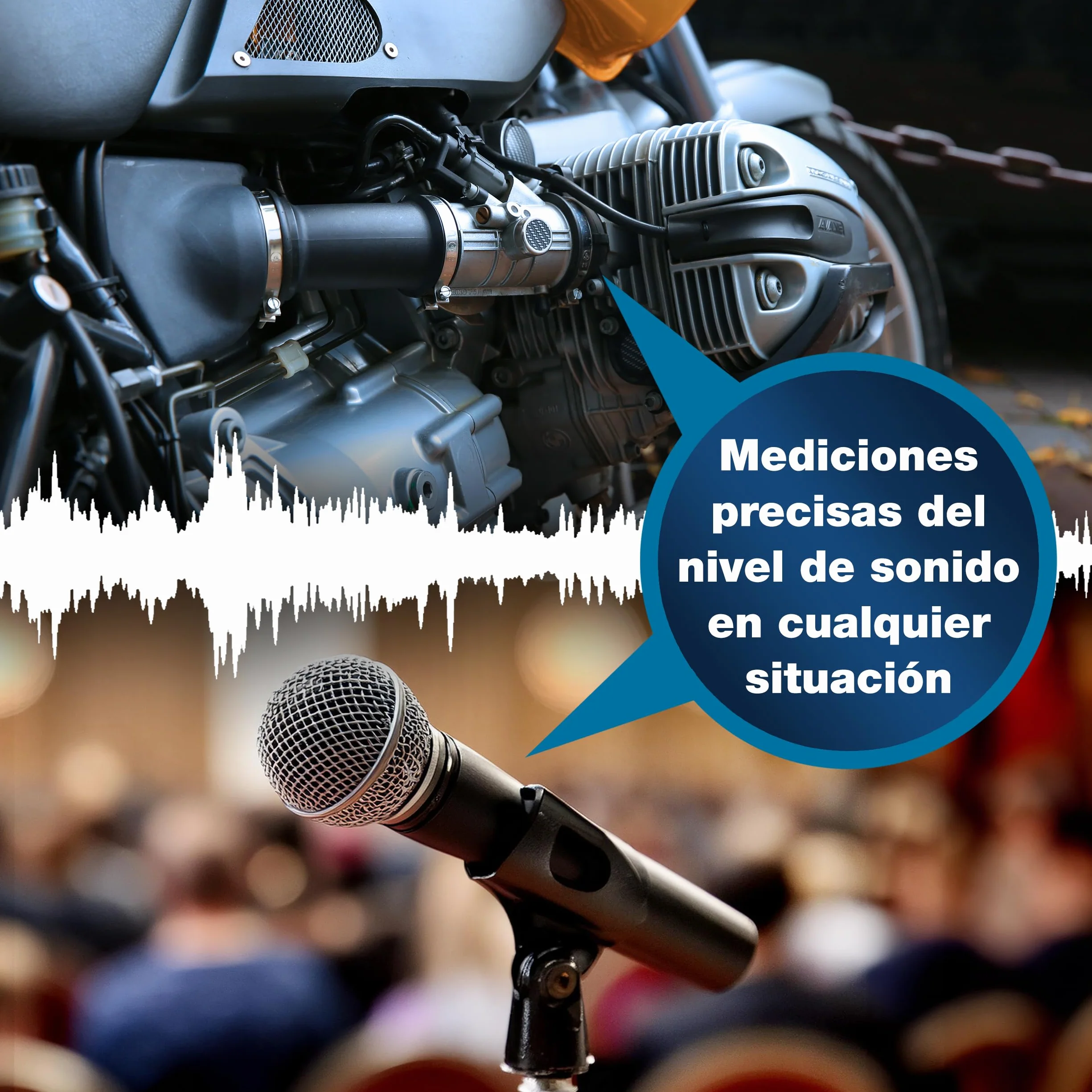 PeakTech 8005 – Medidor de nivel de sonido clase 2 con grabación (32000 valores medidos), calibrado, USB, medidor de dB, Min / Max, registrador de datos, salidas de CA / CC, 30 dB - 130 dB
