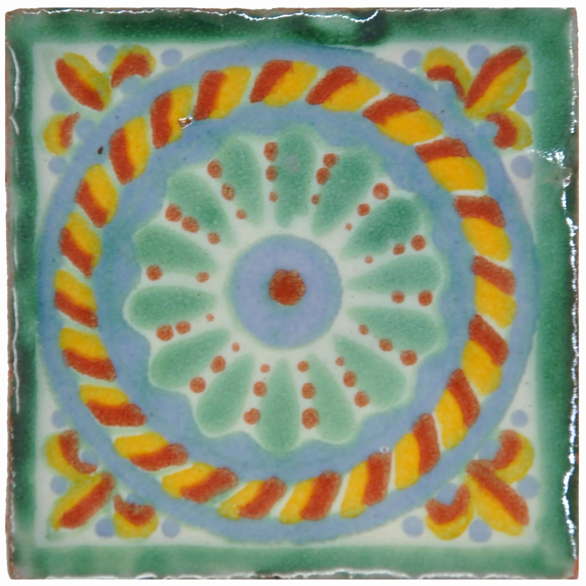 Tumia LAC Azulejos Mexicanos Artesanales de Talavera de 5cm