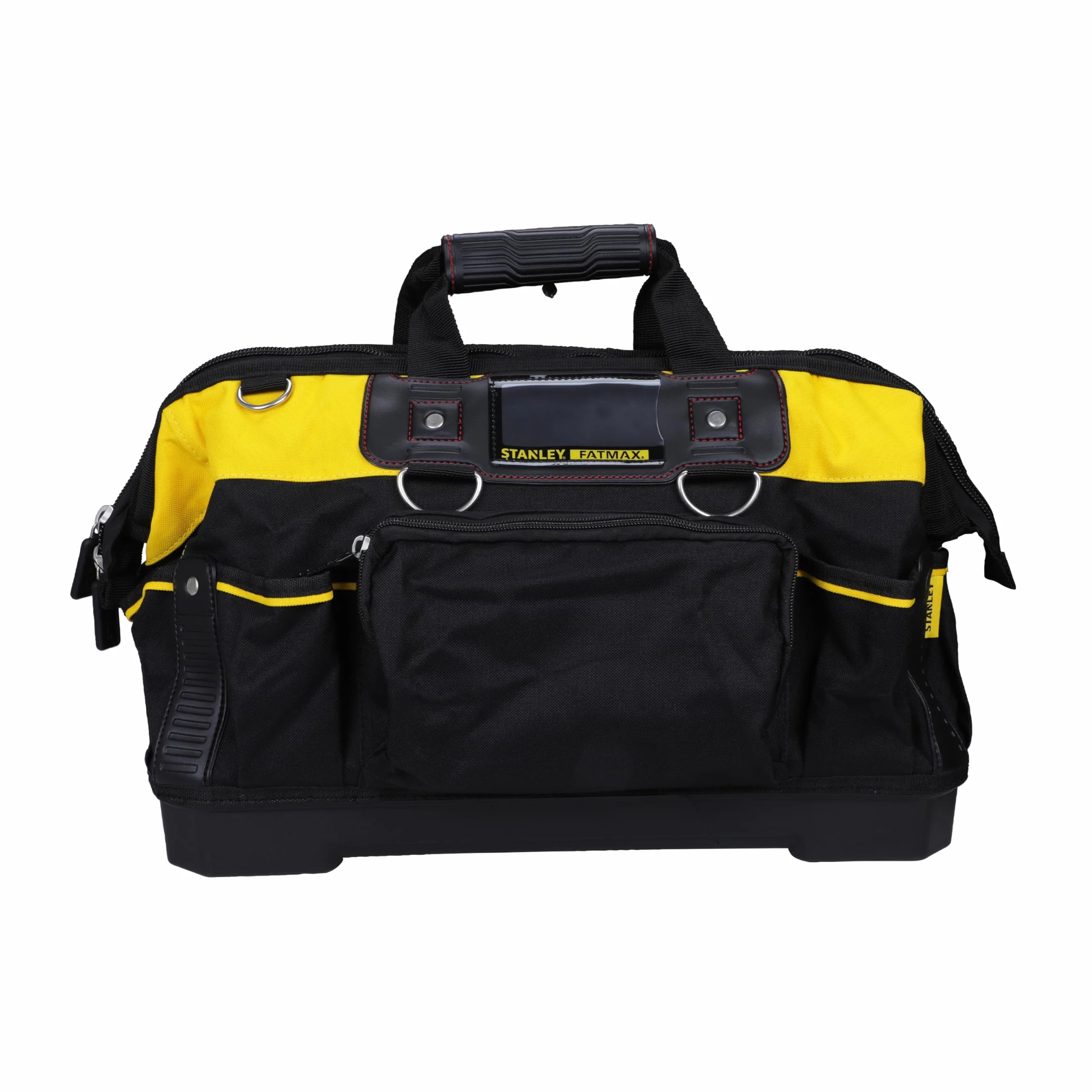 STANLEY FATMAX Bolsa de herramientas 49 x 26 x 10 cm, Base rígida y resistente al agua con correa sólida para el hombro, Asa de goma, Elástico para herramientas, 1-93-950