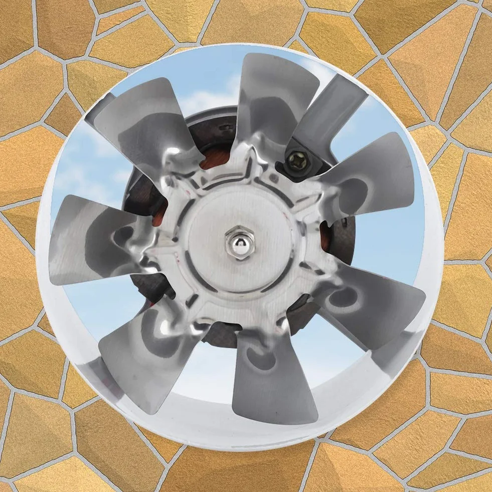 Ventilador de escape de 25W 220V 95mm Ventilador de tubería de consumo de energía montado en la pared con bajo ruido para cultivo hidropónico Carpa Baño Cocina Garaje Suministro de ventilación de aire