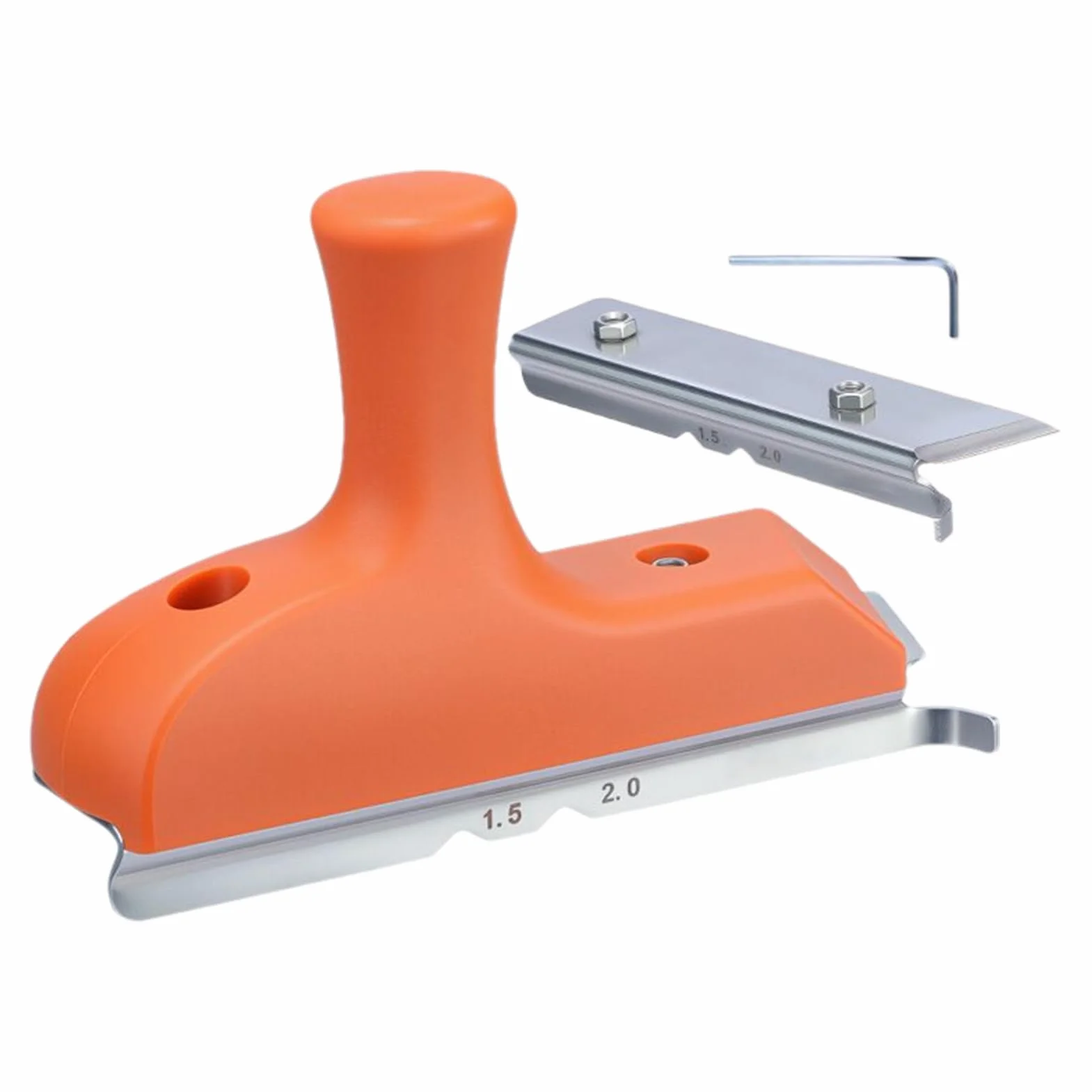 Recortador de Bordes de - Cepilladora Manual Para Rebabas De Cantos,Herramienta Manual Para Carpintería Con Cuchilla Biselada Para Recortar Cantos Rectos Y Curvos De Pvc Y