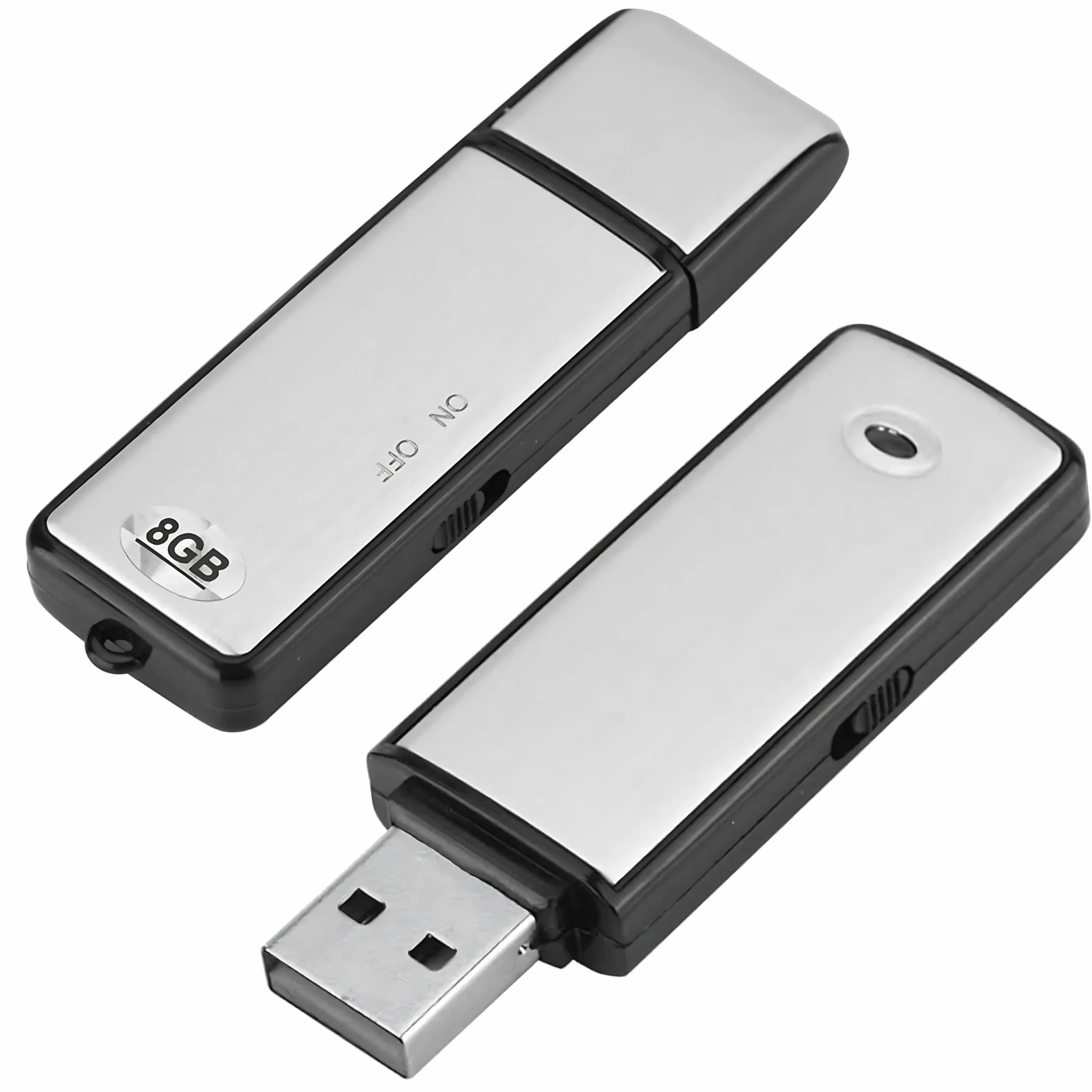 Grabadora de Voz Digital USB 8 GB Mini Espía para Reuniones Entrevistas Conferencias