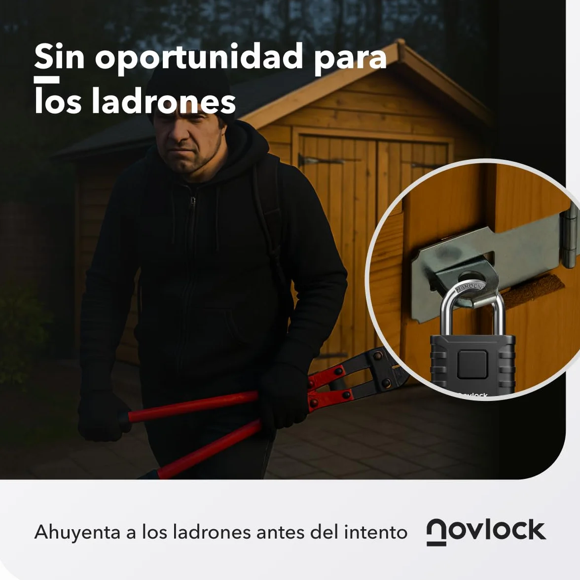 Candados de combinación – resistentes a la intemperie, grande y robustos – para exteriores : portones, vallas, cobertizos, garajes, trasteror, puertas, armoires, taquillas – pack de 1, negro