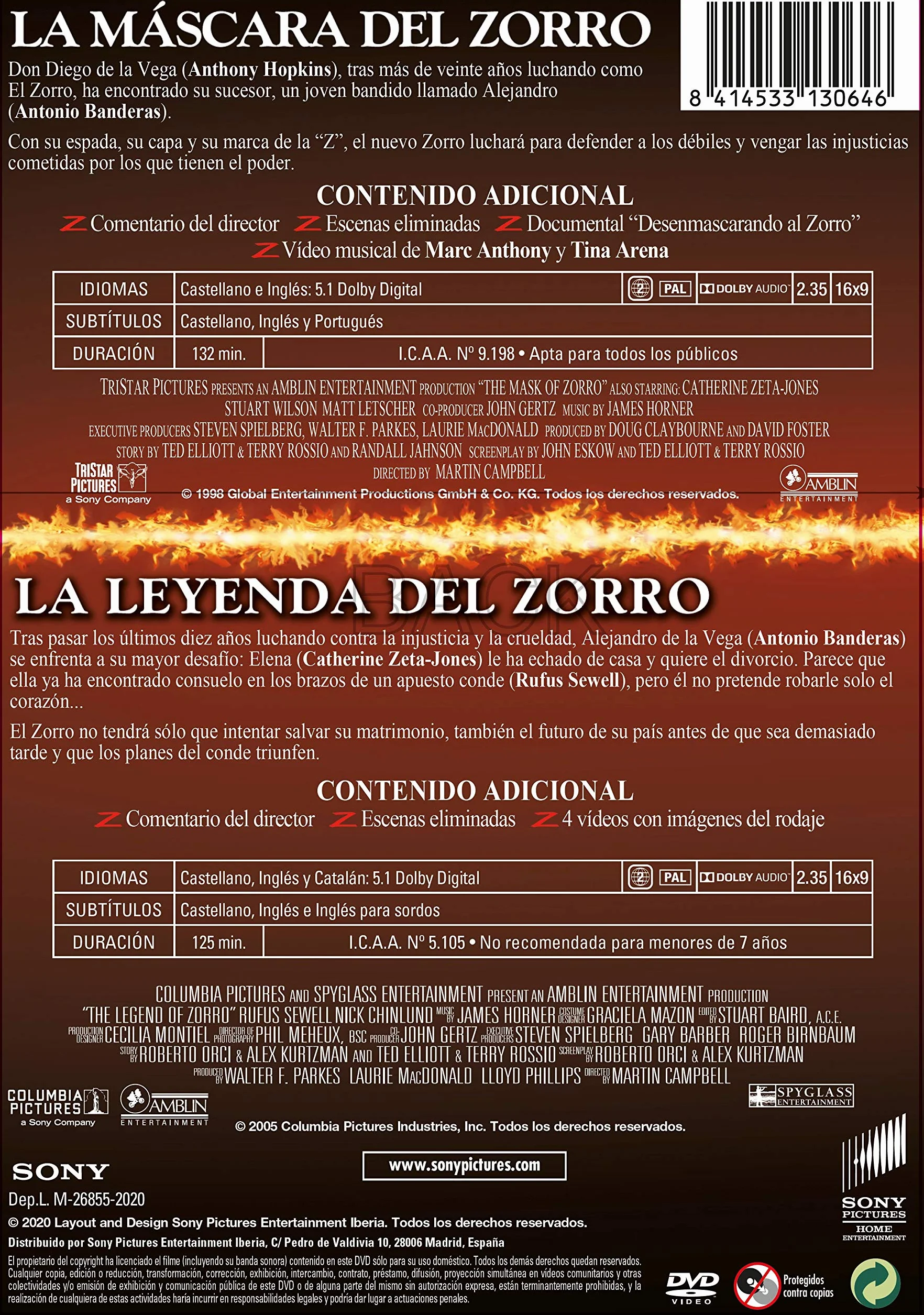 El Zorro 1-2 (DVD)