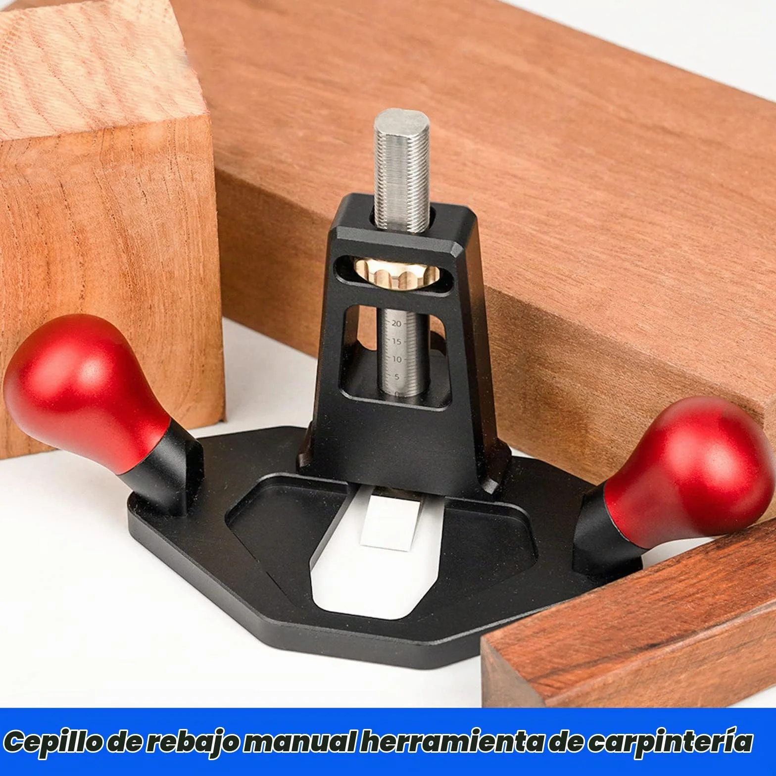 Enrutador de Mano, Enrutador Avión Enrutador Herramienta Carpintería Enrutador Mano Plano de Mano Portátil con Acero Inoxidable de para Madera Profundidad Ajustable