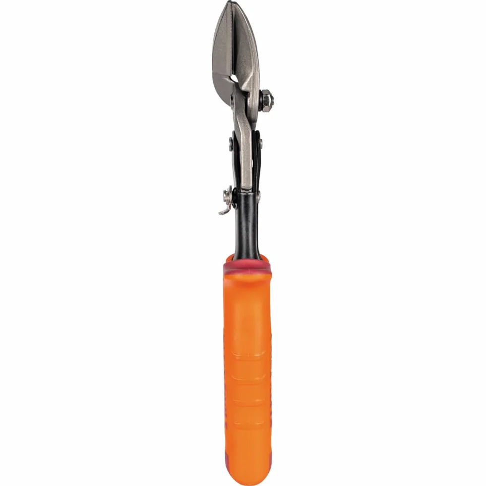 Klein Tools Tijeras compensadas de corte izquierdo 2400L, tijeras de hojalata de aviación con hoja forjada para corte de chapa de precisión