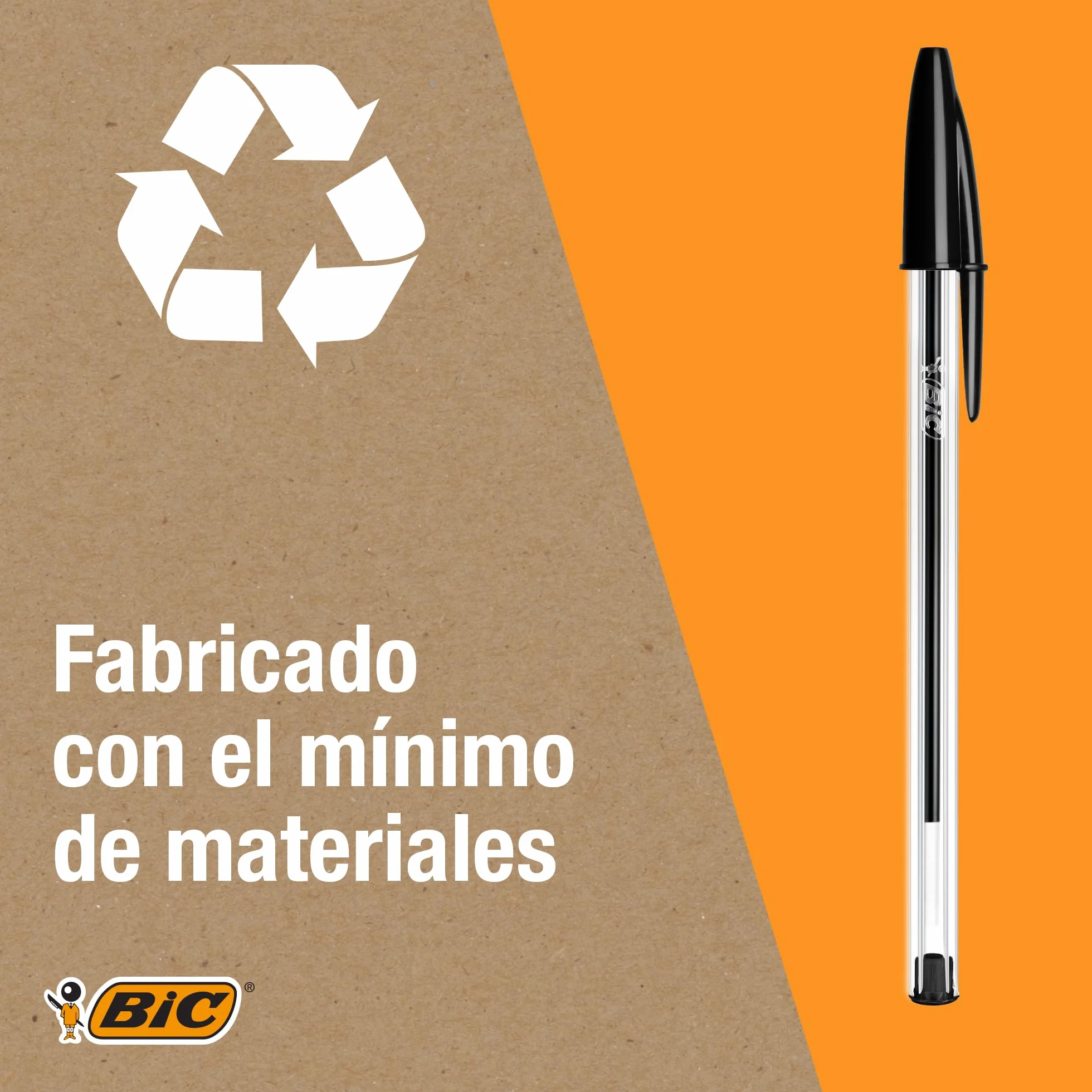 BIC Cristal Original Bolígrafos Punta Media 1,00 mm Azul Caja 10