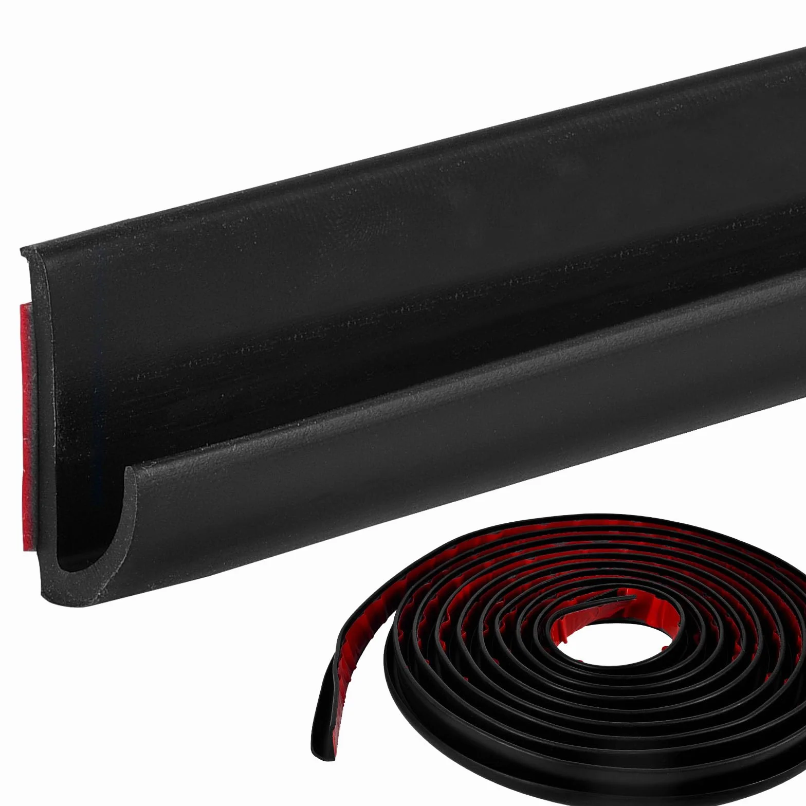 Canaleta de lluvia en forma de J, TPE autoadhesiva para autocaravana, tira de desvío de lluvia para techo, perfil de protección de borde largo para vehículo, camión, autocaravana, barco, coche