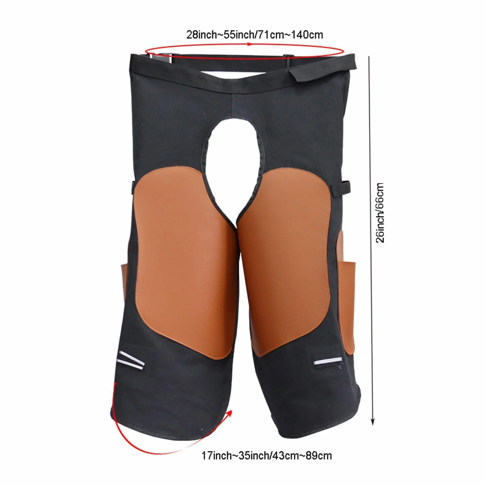 Genérico Delantal De Herrador Para Caballos - 139.7x66.04cm | Mandil Protector Con Rodillera | Cuero Artificial Correa Ajustable Cuidado Equino Granja Soldadura Trabajo