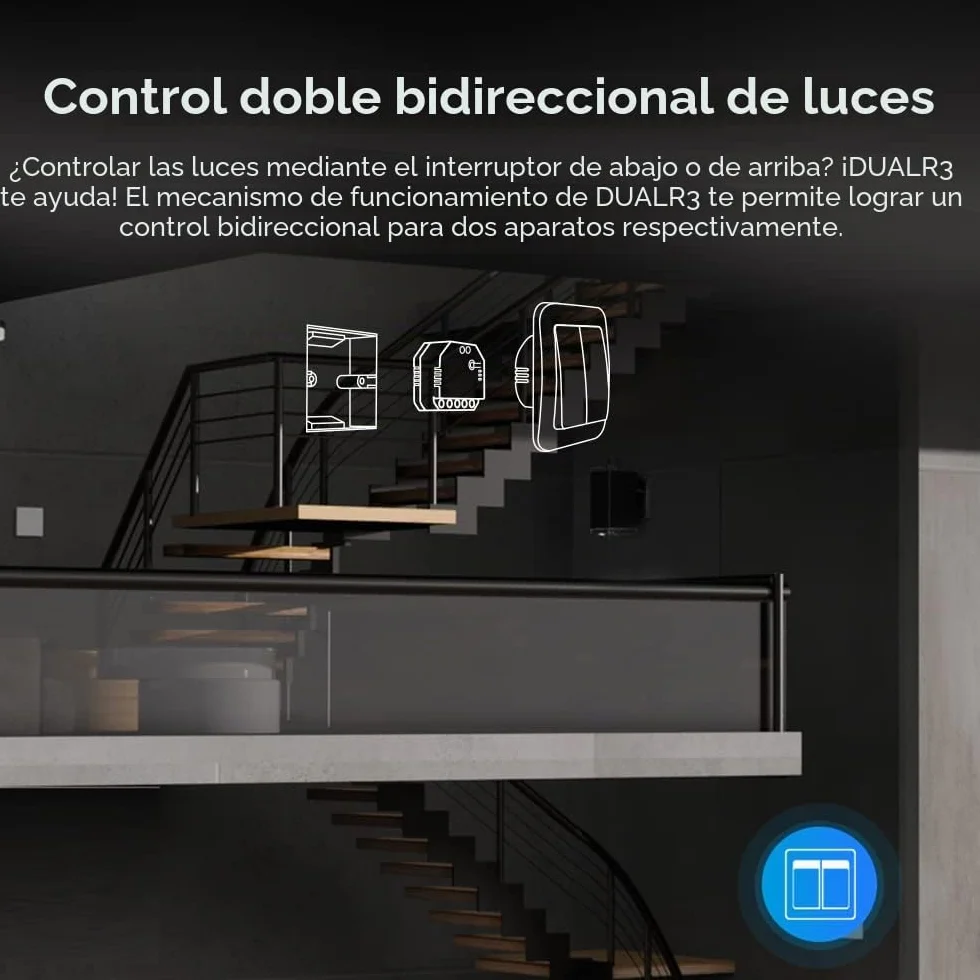 SONOFF Módulo de interruptor de cortina inteligente WiFi de 2 vías con relé dual para cortinas motorizadas, persianas, persianas, funciona con Alexa, no requiere concentrador, DUALR3 Lite