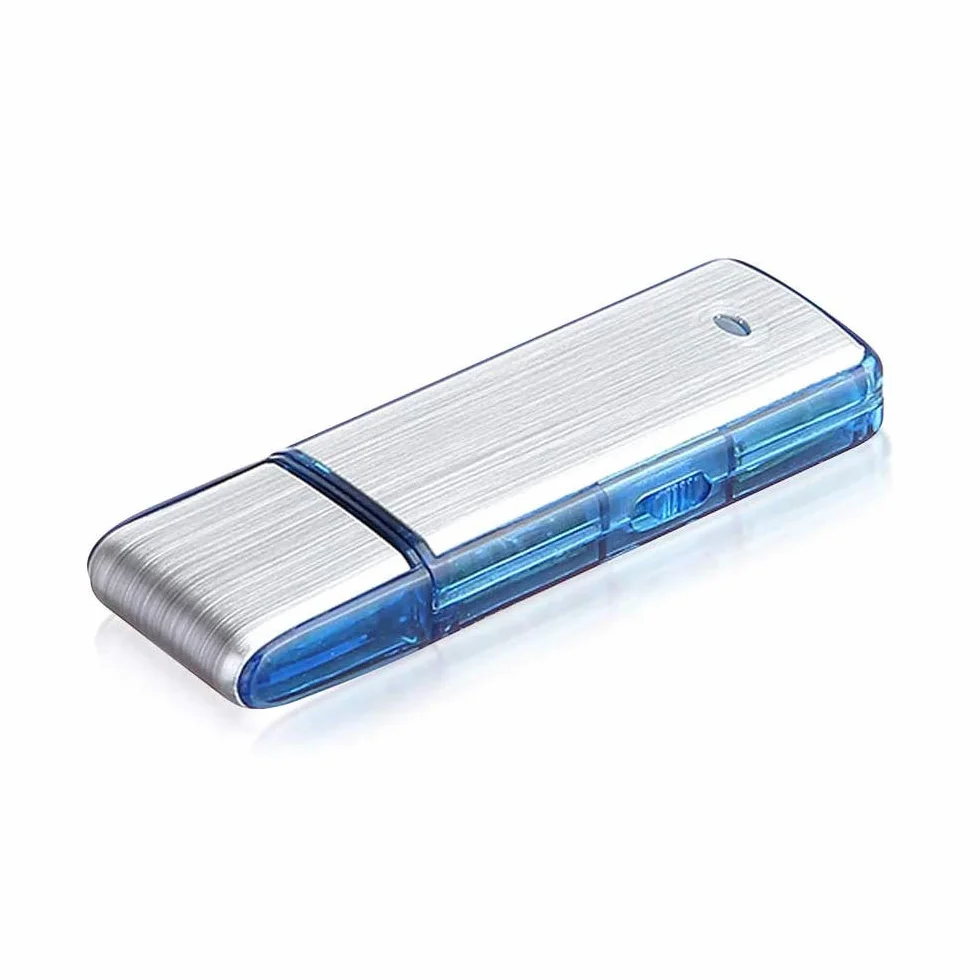 Lychee Mini Espía Grabadora de Voz 8 GB Portatil Activada por Voz 90 Horas USB Recargable Carcasa de Metal