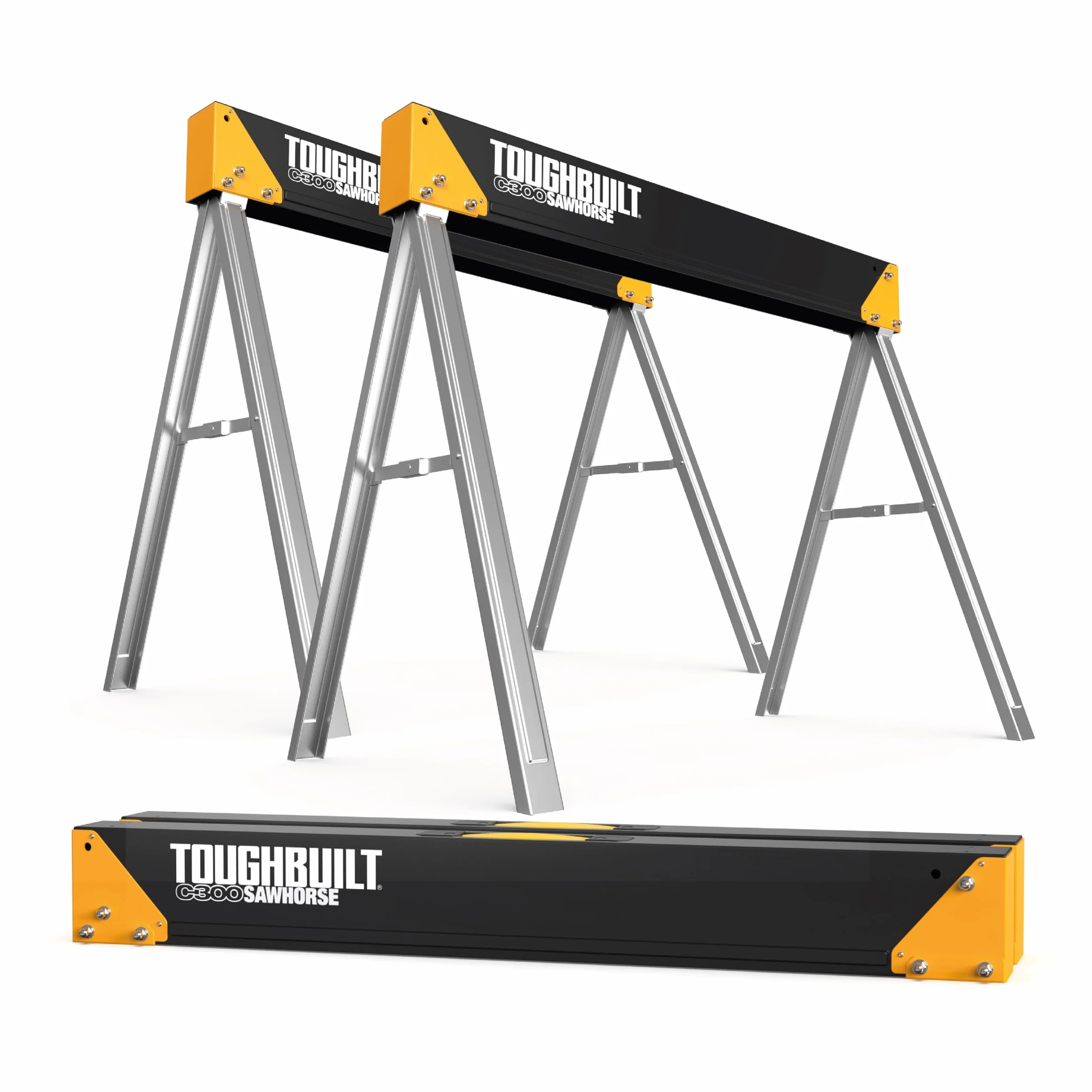 ToughBuilt c300 sawhorse, negro y amarillo