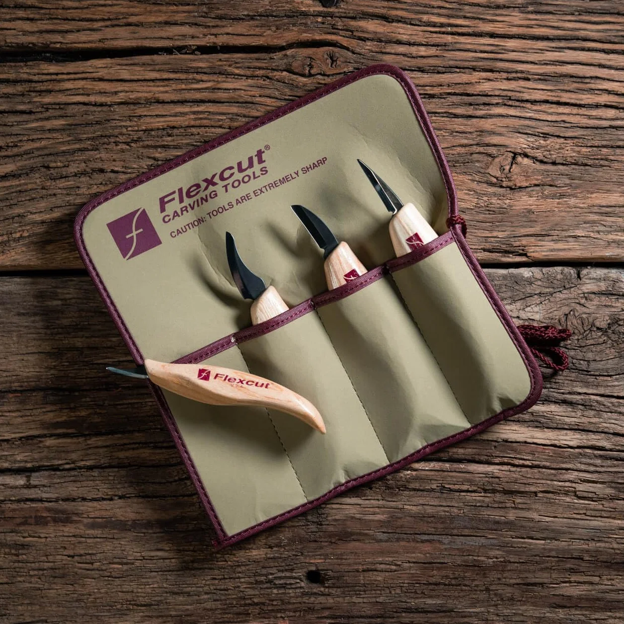 Flexcut FLEXKN100 Cuchillo a Lama Fissa,Unisex - Adultos, Multicolor, un tamaño