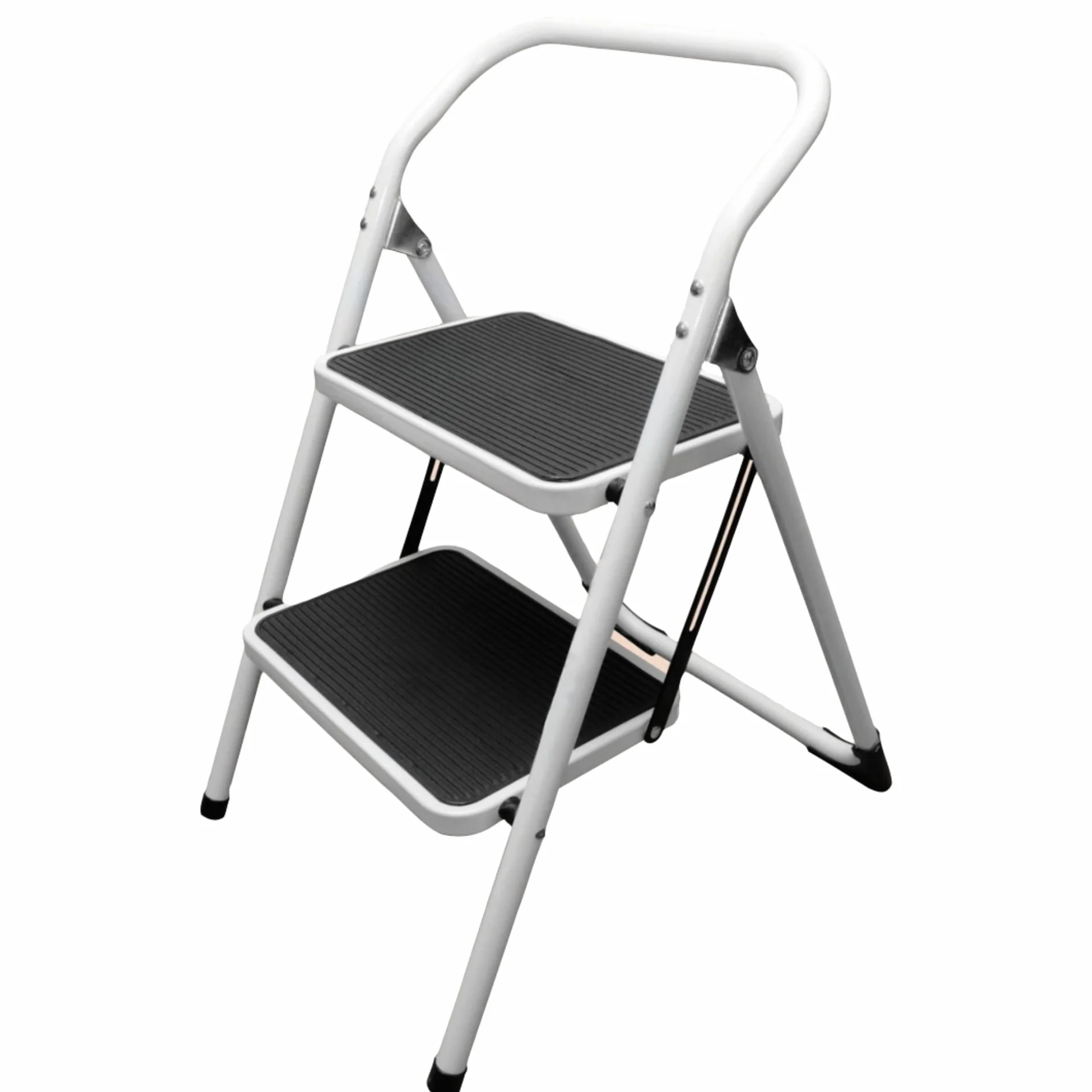 Homelux 710055 Taburete Acero 2 Peldaños, Plegable
