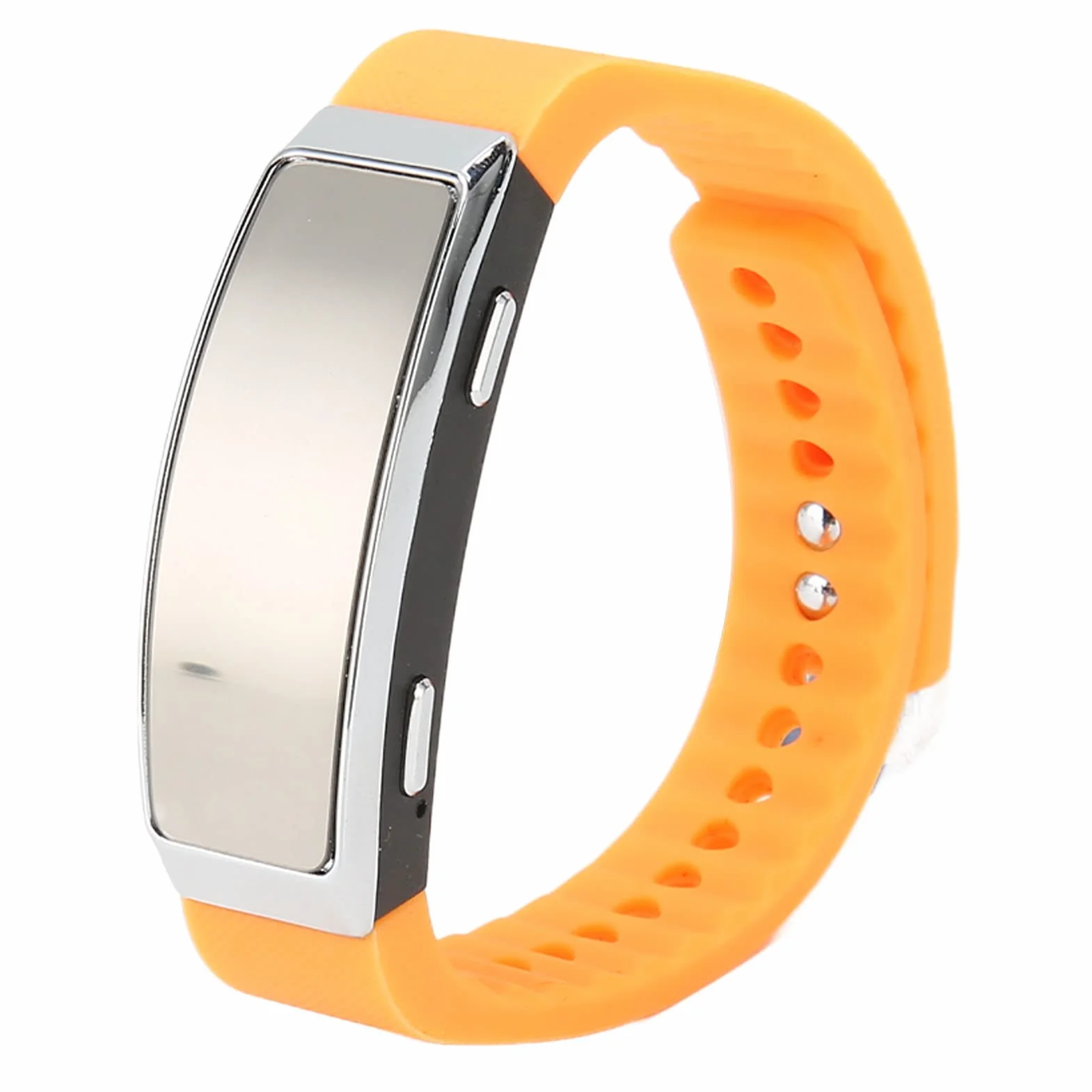 Reloj Grabador Activado por Voz con Reducción de Ruido, 20 Horas de Grabación, 720 Días de Batería, Naranja
