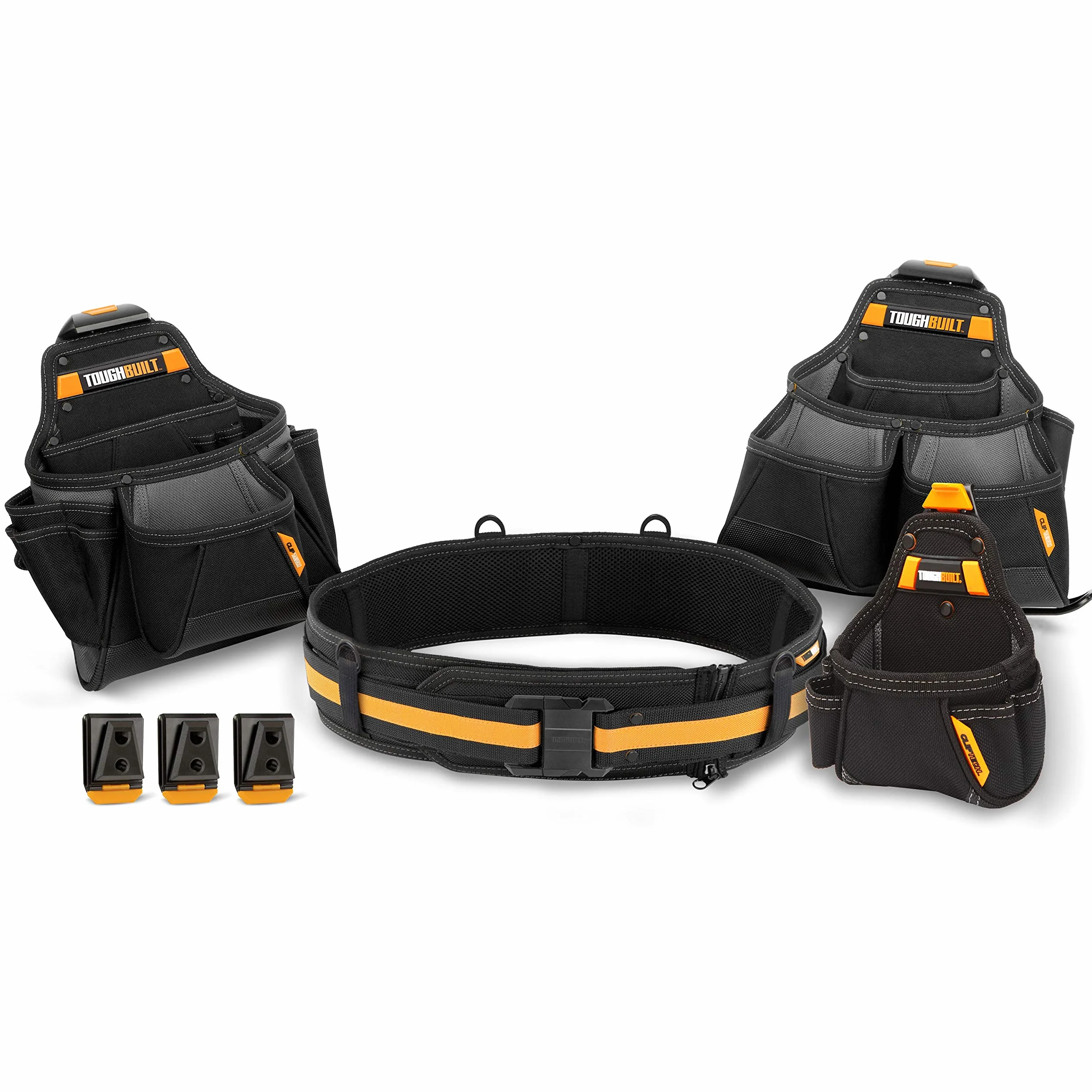 TOUGHBUILT TOU-CT-101-4 - Juego de cinturones de herramientas para contratistas (4 piezas)