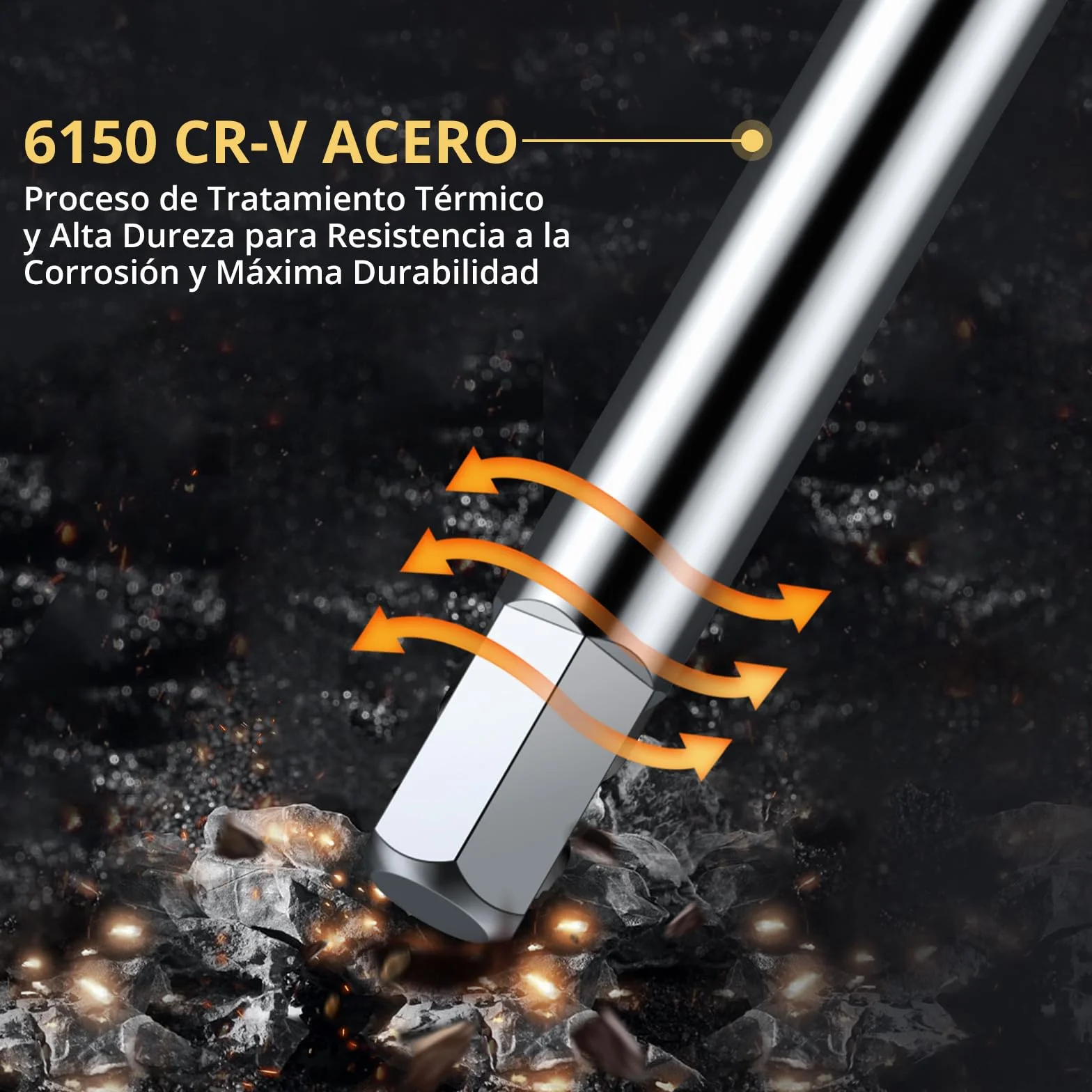 AMTOVL Juego de 10 Llaves Allen Hexagonales con Mango en T,Llaves Allen Métrica on Mango T 2mm-10mm para Mantenimiento de Vehículos,Juego de 10 Piezas con Caja de Almacenamiento