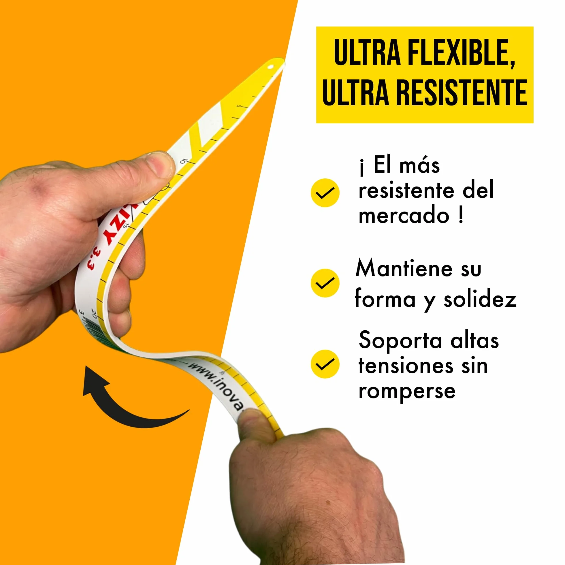 DUO – Guía Pasacables Profesional 3m + 1,5m | Herramienta Flexible y Resistente para Electricistas | Ideal para Instalaciones en Conductos, Paredes y Techos Falsos