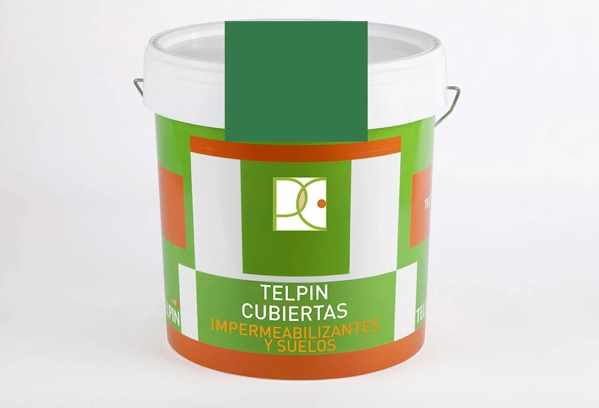 PINTURA DE CAUCHO ACRILICO IMPERMEABILIZANTE (4 LTS., VERDE)