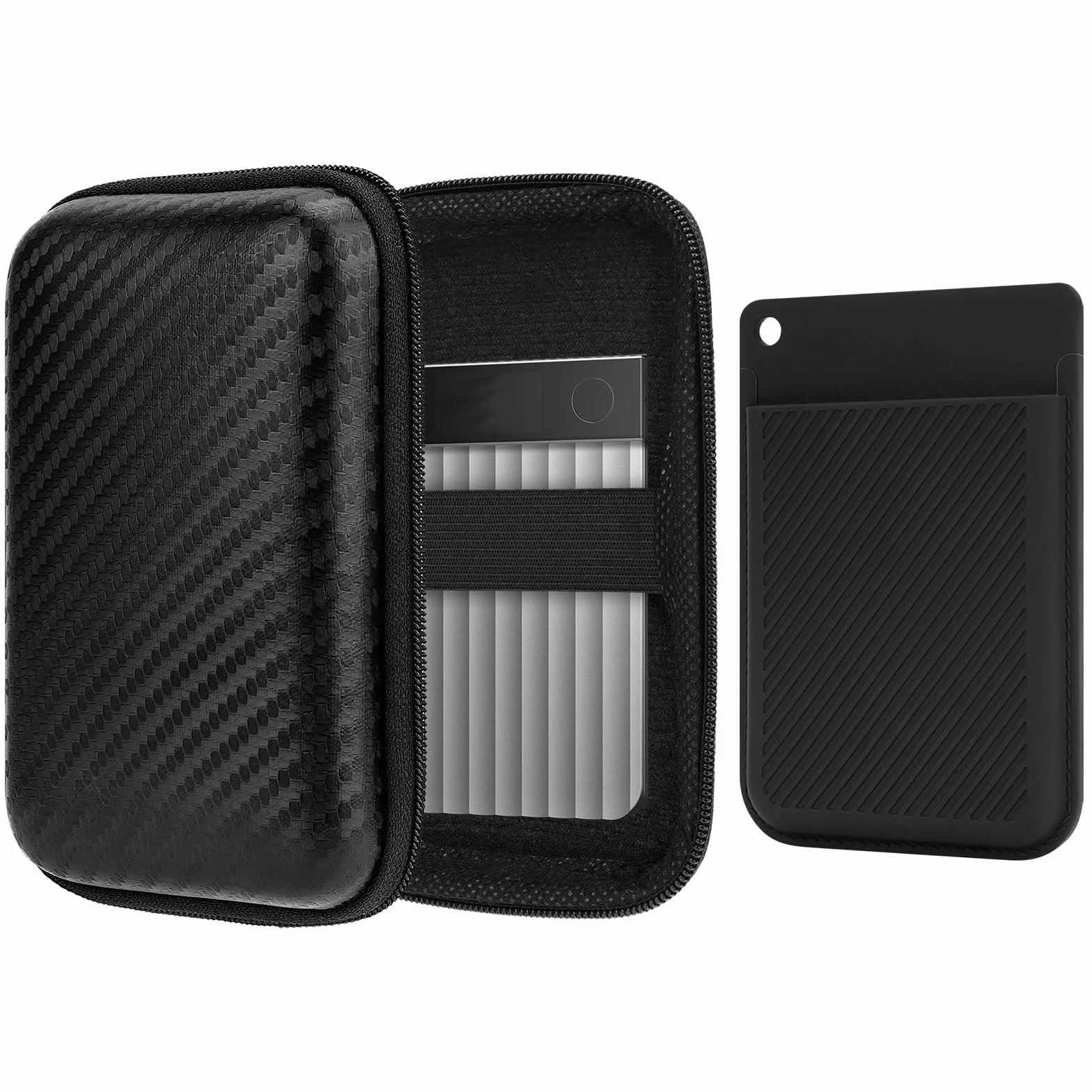 Geekria Estuche de Viaje rígido para Note AI y Note Pro, Funda Protectora de Silicona con Caja de Almacenamiento, Negro