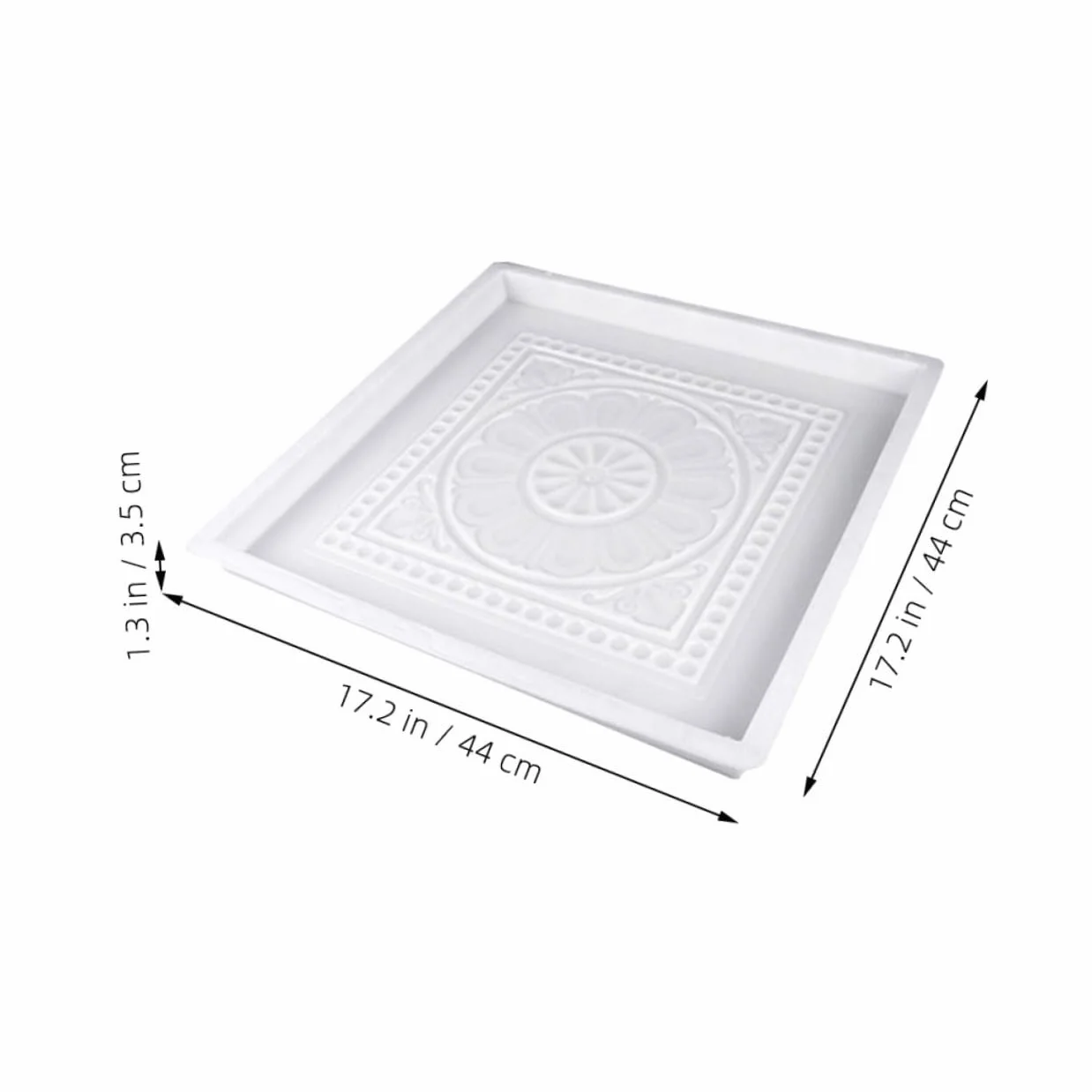 Bloques al Patios para Libre y Aire Fácil Rápida Molde de Estilo Antiguo Blanco, Plástico Resistente, Construcción