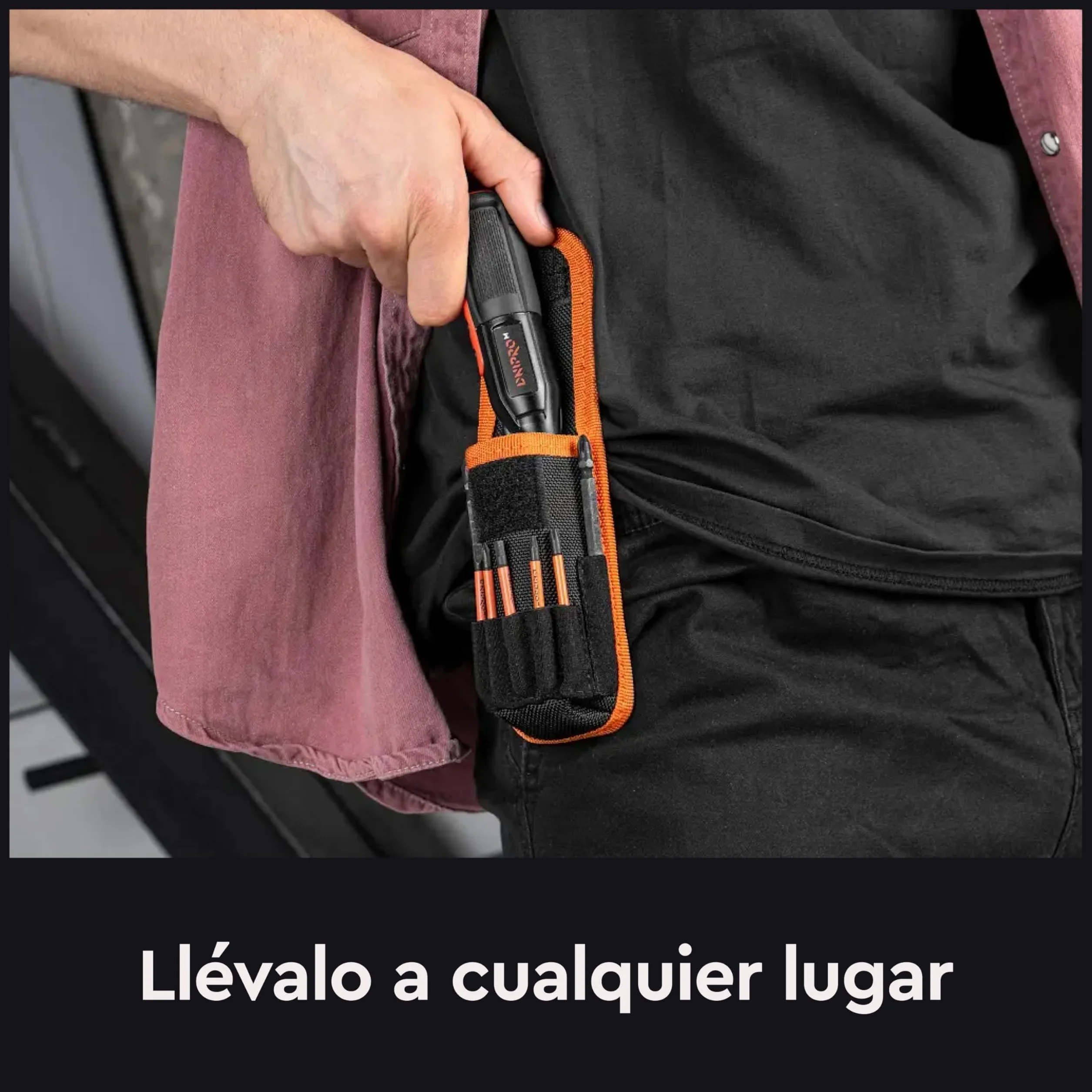 Destornillador Eléctrico Inalámbrico, 3,6V, Doble Modo 1,2 Nm + 8 Nm Manual, USB-C, Luz LED, 280 RPM, Portabits Magnético HEX 6,35 mm, Kit con Puntas - CSD-36X