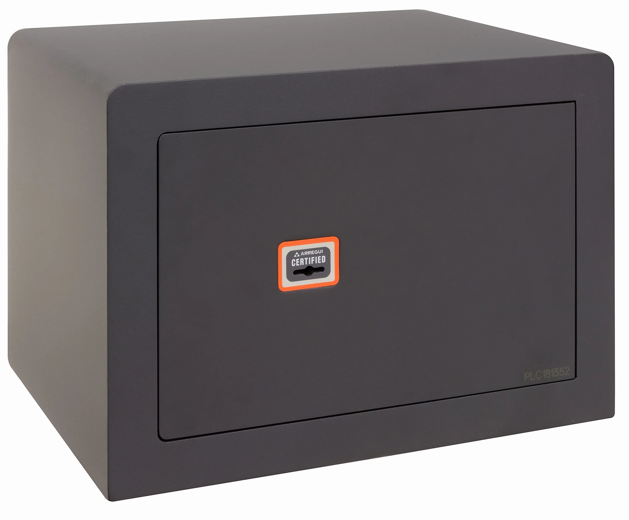 ARREGUI Plus C Caja fuerte de acero con llave | Caja de seguridad con apertura certificada de llave | Caja para casa y negocio, fácil de usar, alto nivel de seguridad (23 L - 27 x 38,5 x 30 cm)