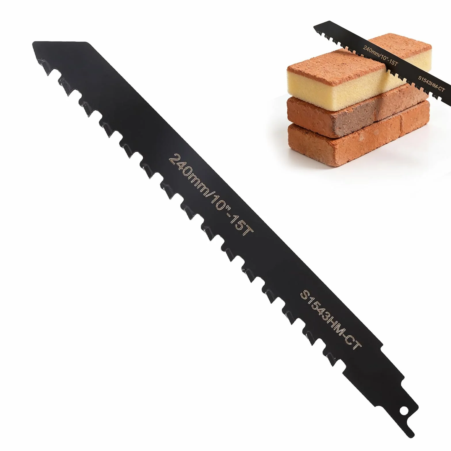 Hojas de Sierra Sable, Profesión Sierra De Sable, Accesorios Sierra sable, Hoja de Sierra Sable Universal para Metal, Madera, Hormigón Poroso,Ladrillo,Placa de Cemento (240 mm)