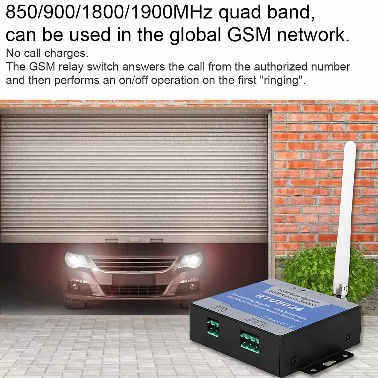 Abridor De Puerta GSM, Actualización RTU5024 Abridor De Puerta GSM Interruptor Remoto GSM Abridor De Puerta Con Interruptor De Relé, Controlador De Puerta De Entrada Móvil Control Remoto 3g/4g RTU5024