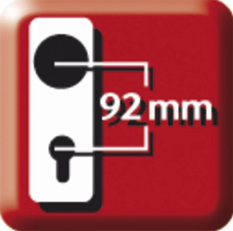 Abus Herraje de protección de puerta HLS214 F9, acero inoxidable, 31698