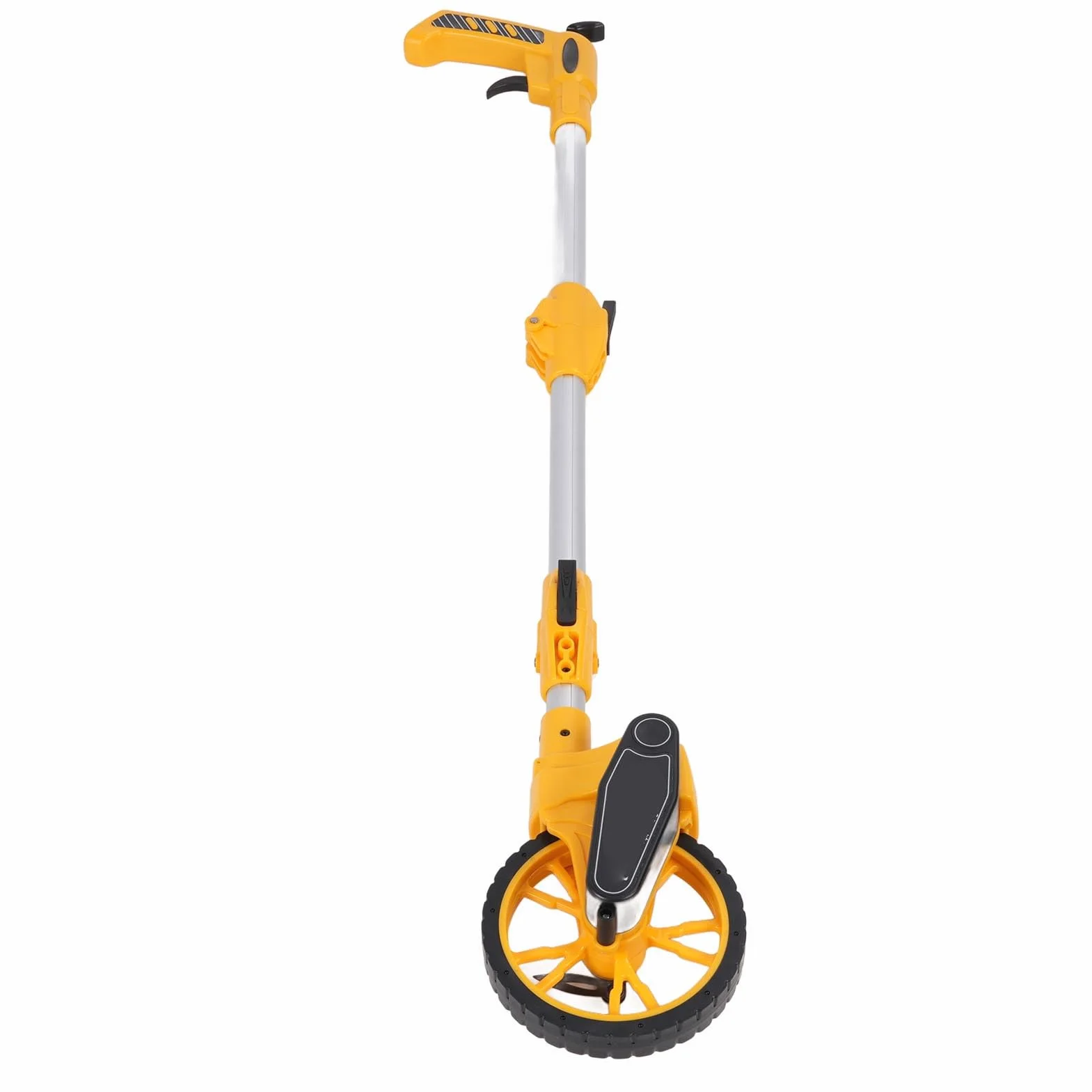 Rueda de medición, rueda de medición de distancia plegable doble, herramienta de cinta métrica enrollable, una tecla para reiniciar, herramienta de medición de distancia portátil