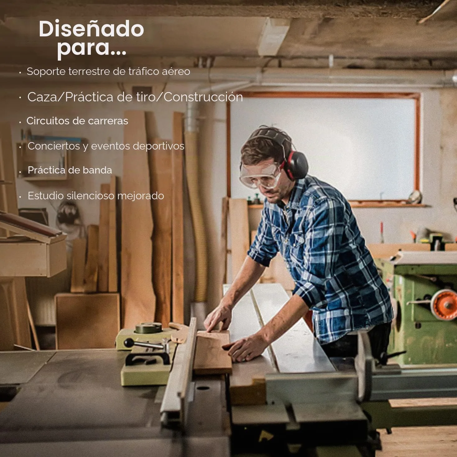 SAFEYEAR Orejeras de seguridad Basics Reducción de ruido para disparos, maquinaria