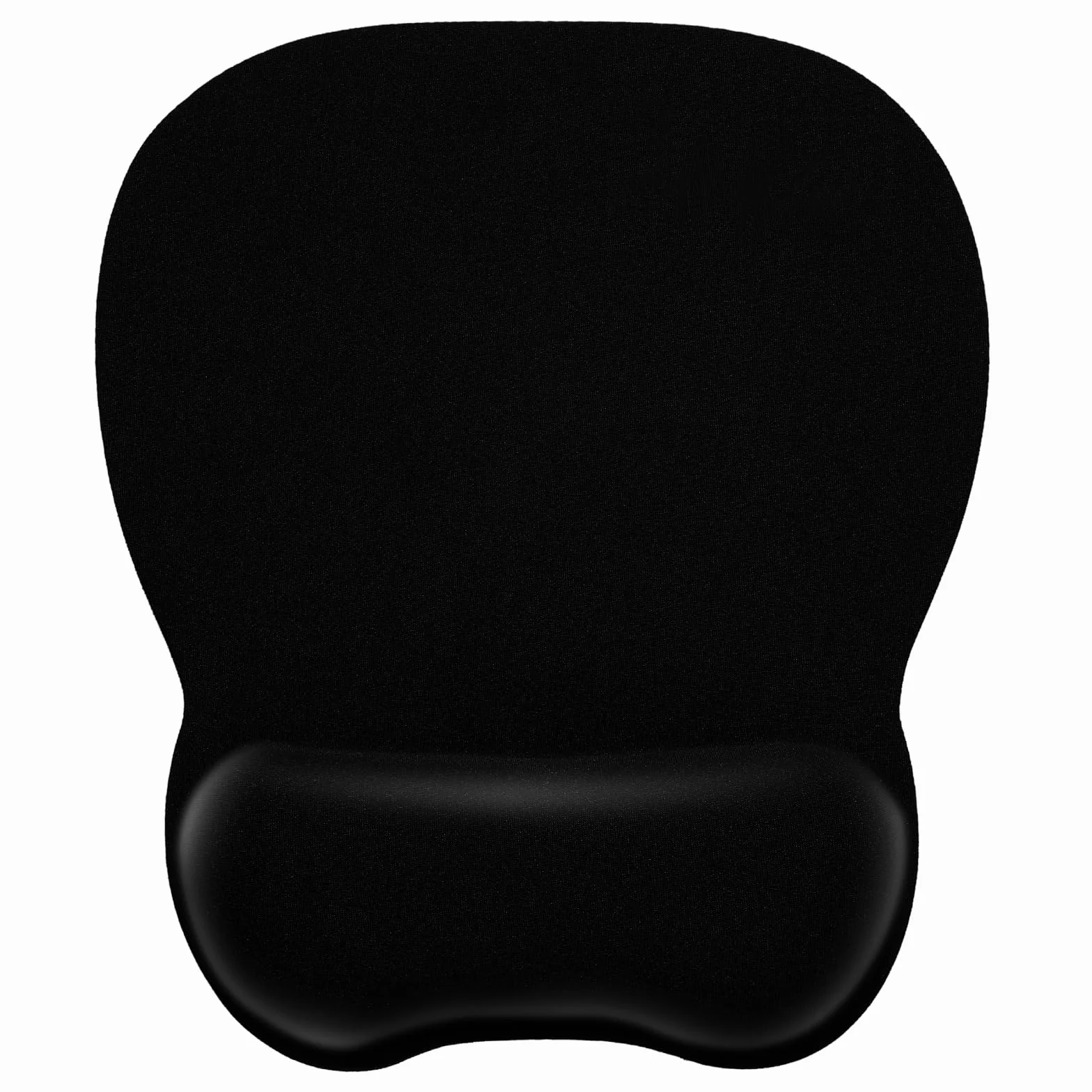 Alfombrilla Ratón Ergonómico con Reposamuñecas, Gaming Mouse Pad Tejido Licra, Base no Deslizante, Negro