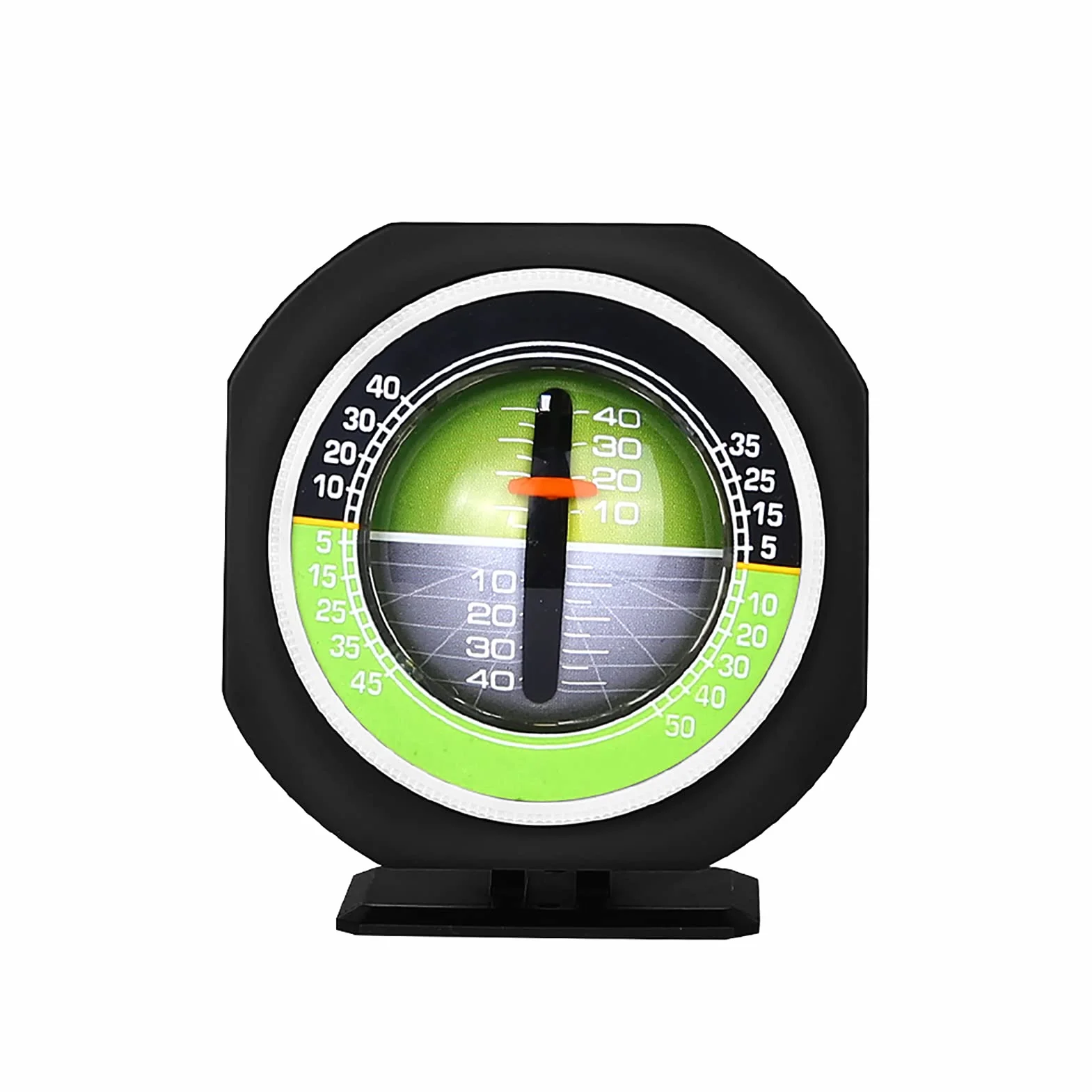 AUTO Inclinómetro de ángulo de equilibrador de ángulo de coche con luz LED exterior Inclinómetro, inclinómetro de ángulo de inclinación luminoso de 8 x 5,2 3,7 cm para la conducción
