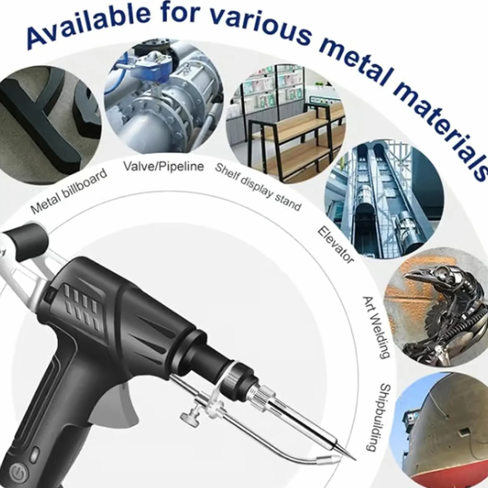Soldadora Láser Portátil De Calentamiento Rápido, 3 En 1: Eliminación De Óxido, Corte Y Soldadura. Herramientas De Soldadura Láser Industriales con Calentamiento Interno For Metal.(Black)