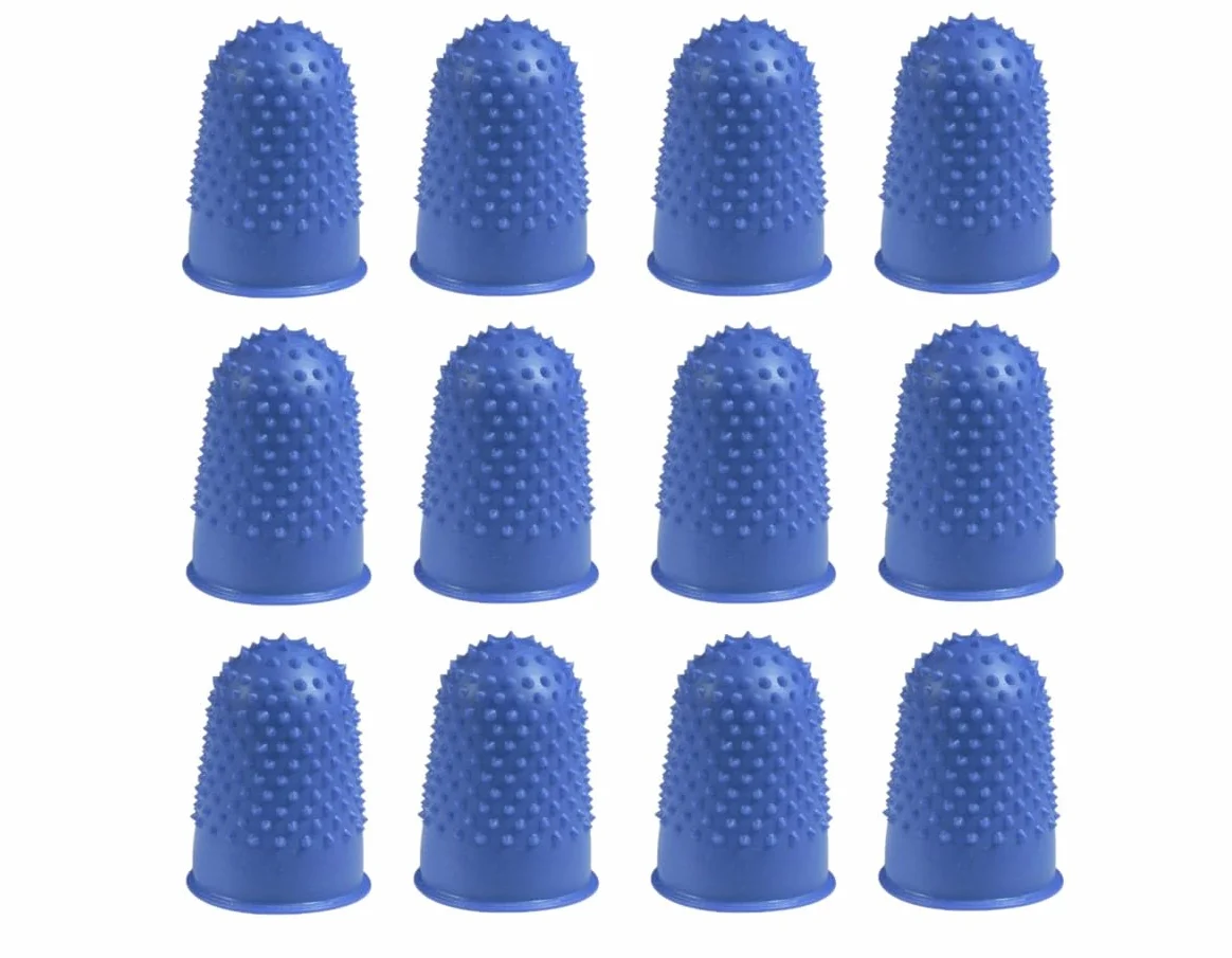 Q-Connect Dedal de goma tamaño 1 azul